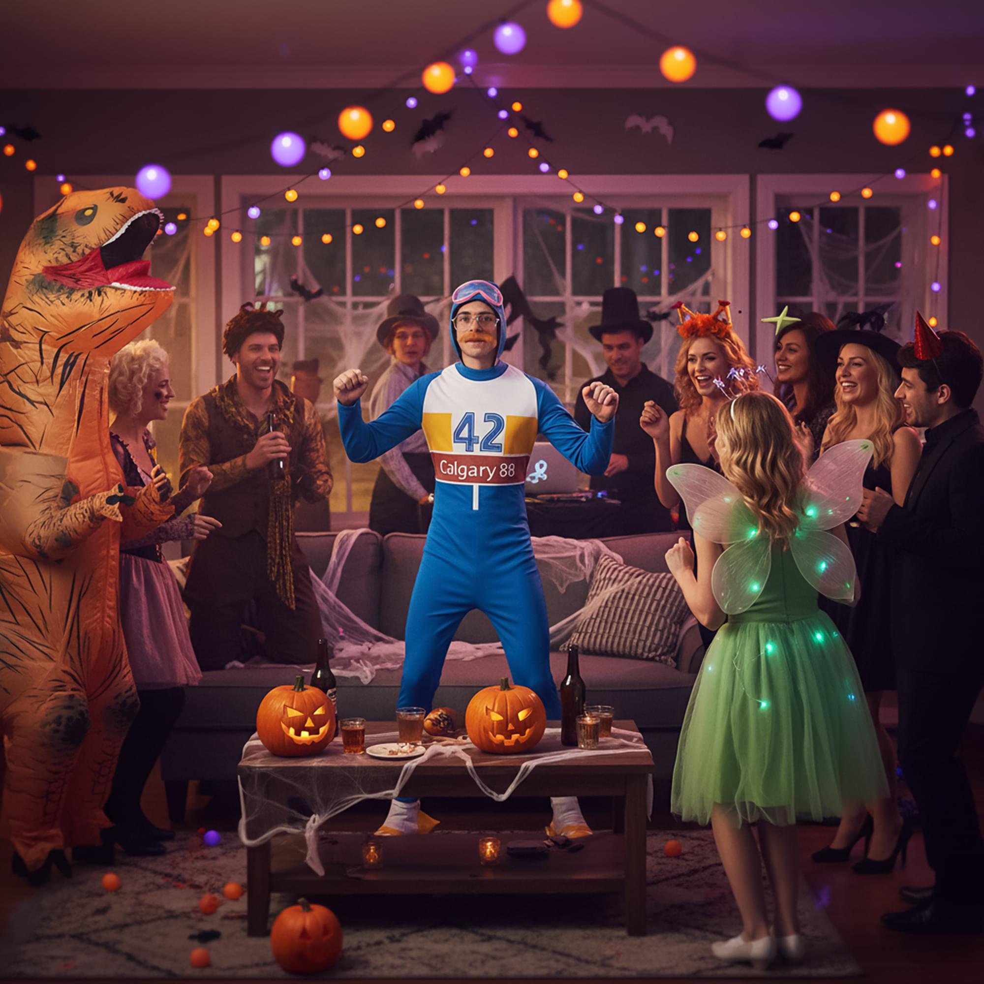 80's Olympic Skier Adult Costume