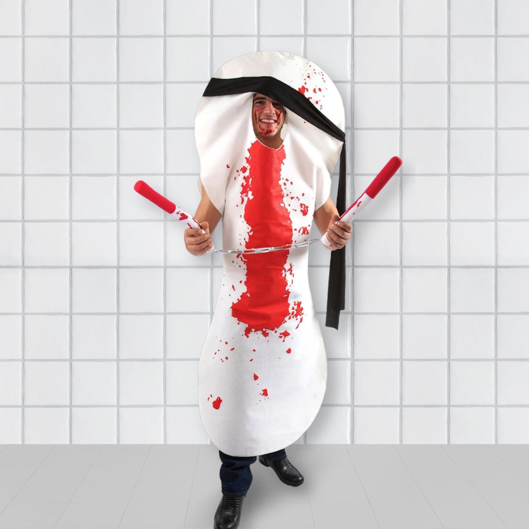 Ninja Absorber Sanitary Towel with Tampon Nunchucks Costume Accessory