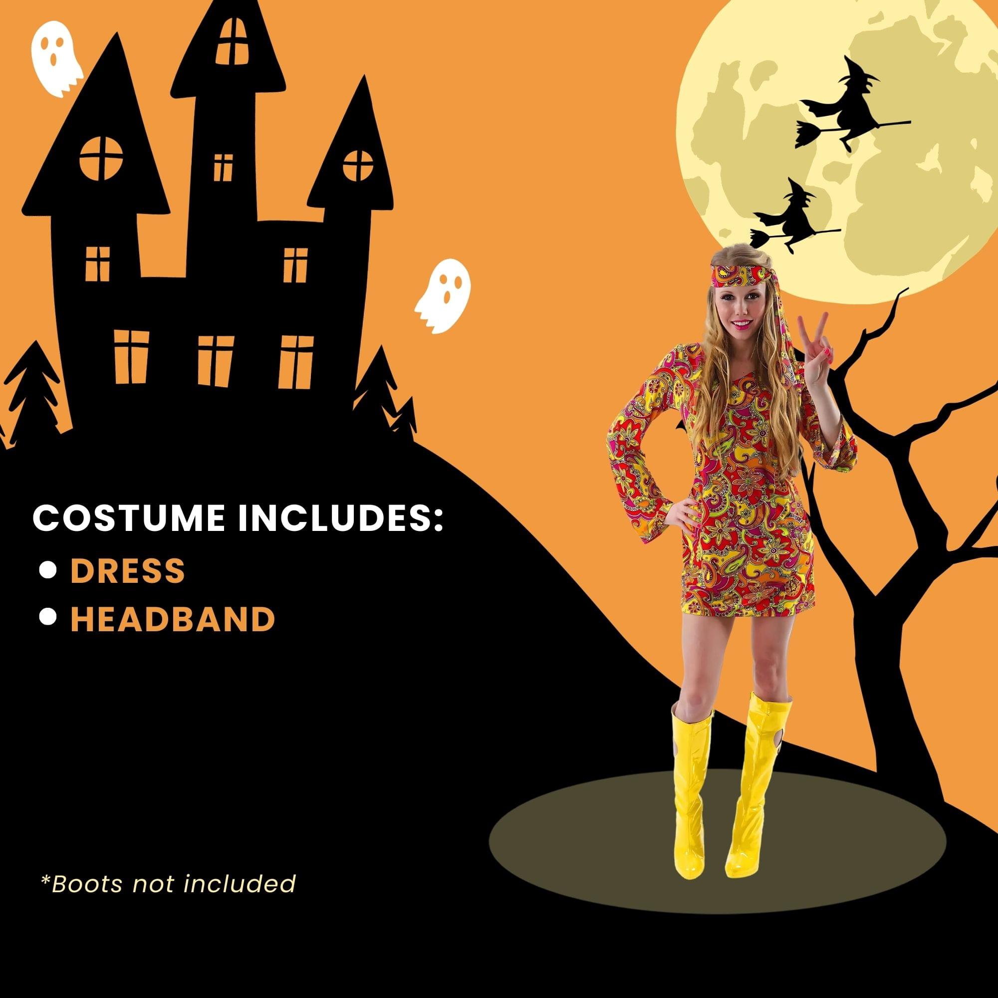 Female Hippie Adult Costume