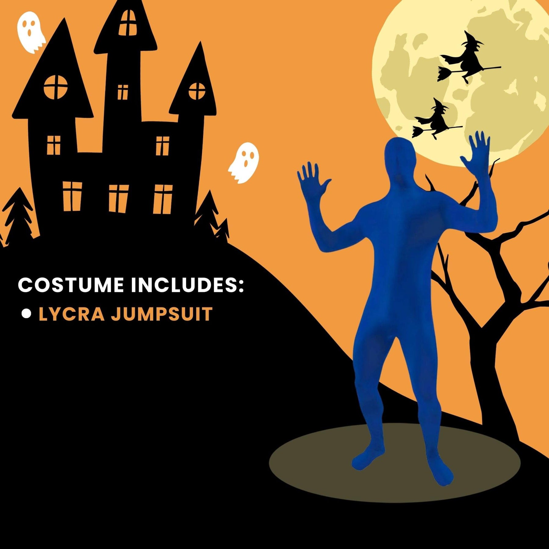 Second Skin Suit Blue Adult Costume