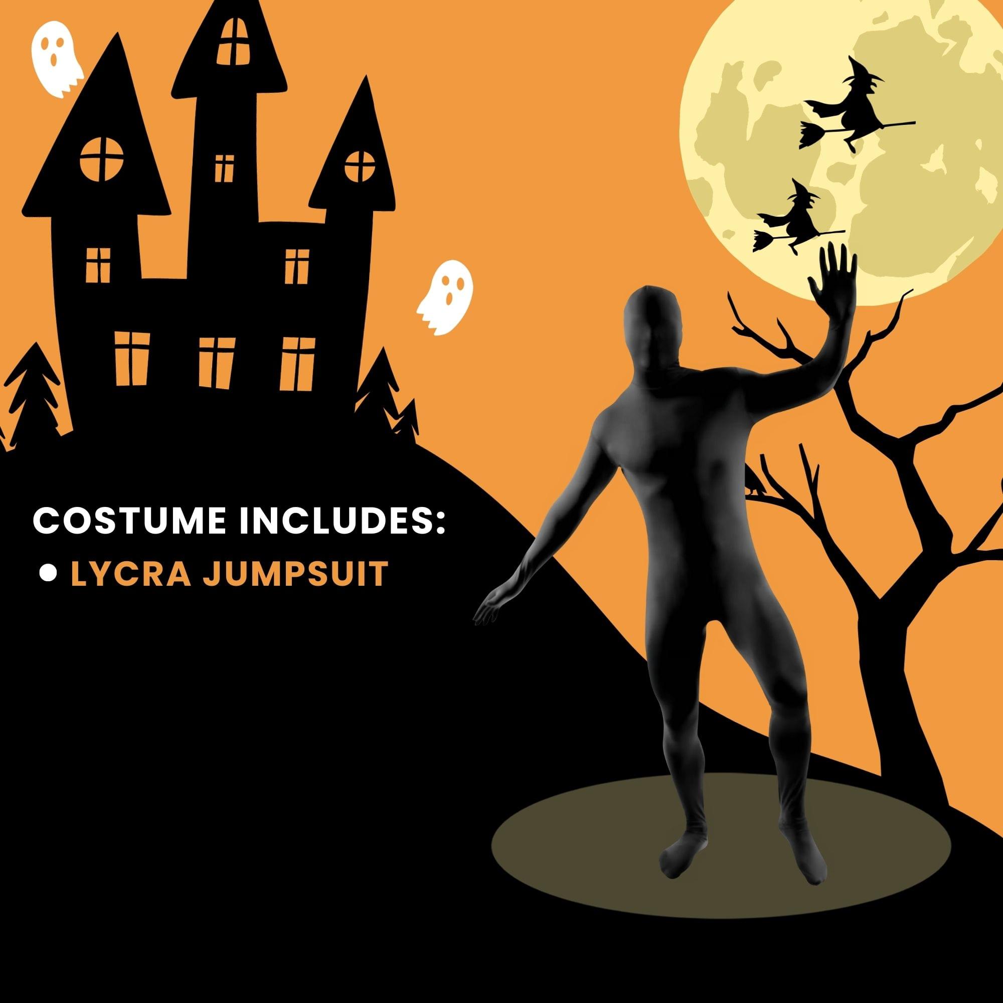 Second Skin Suit Black Adult Costume