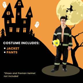 Fireman Adult Costume One Size
