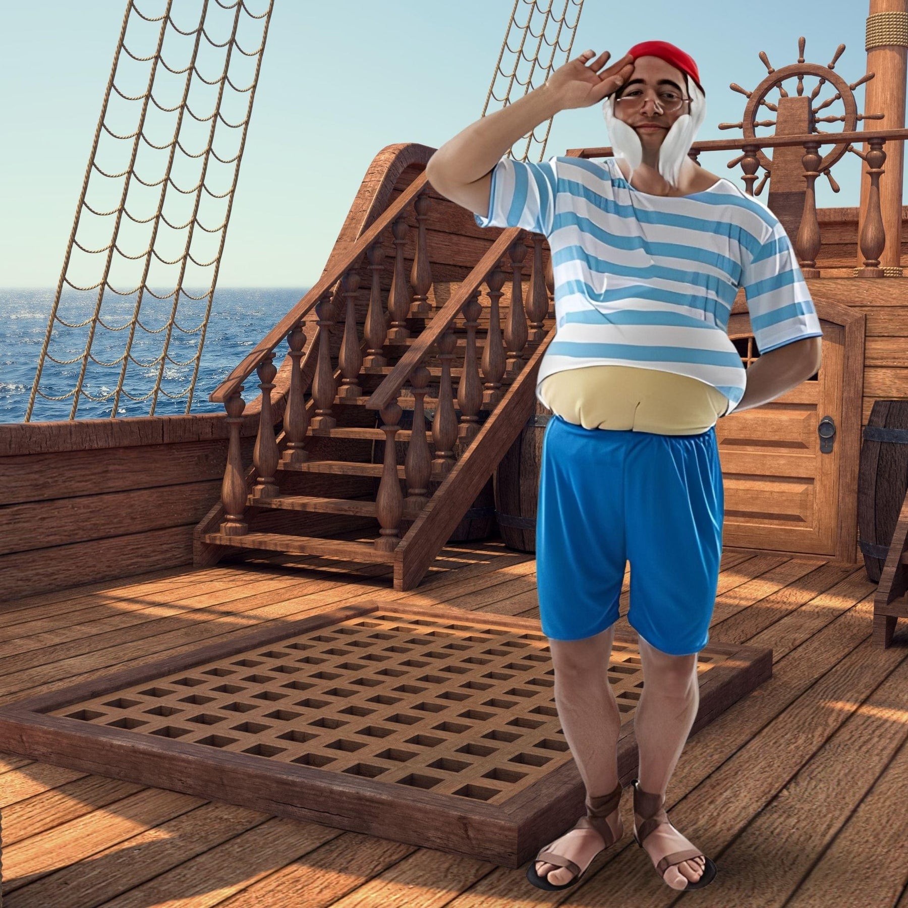 Tubby Pirate Adult Costume