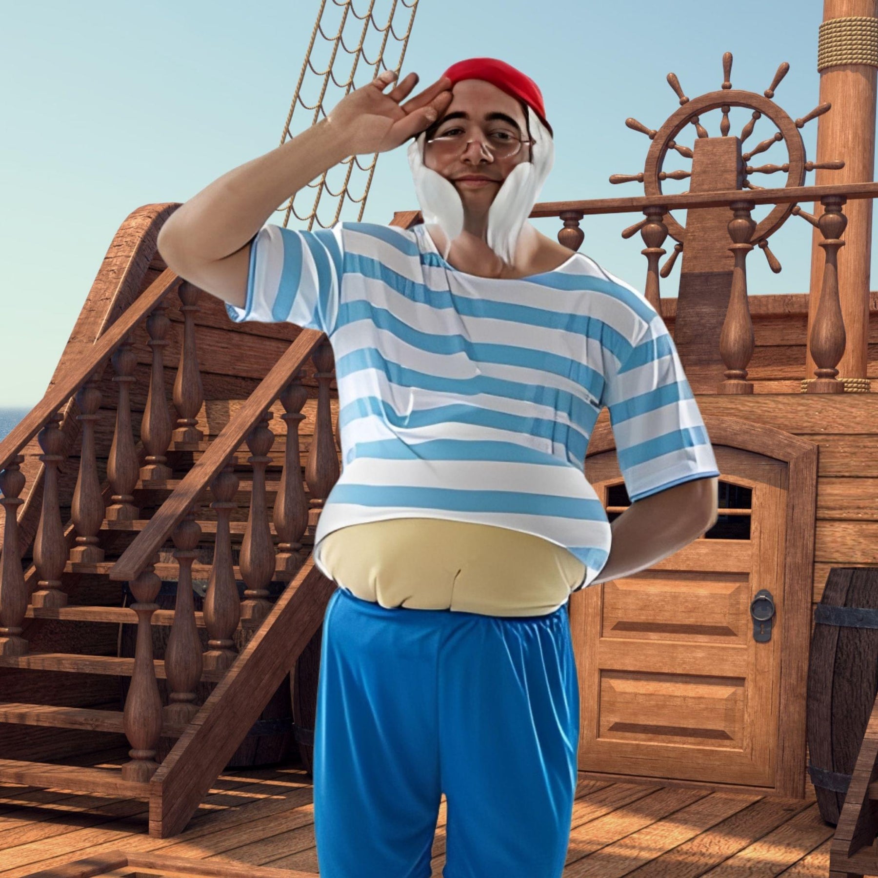 Tubby Pirate Adult Costume