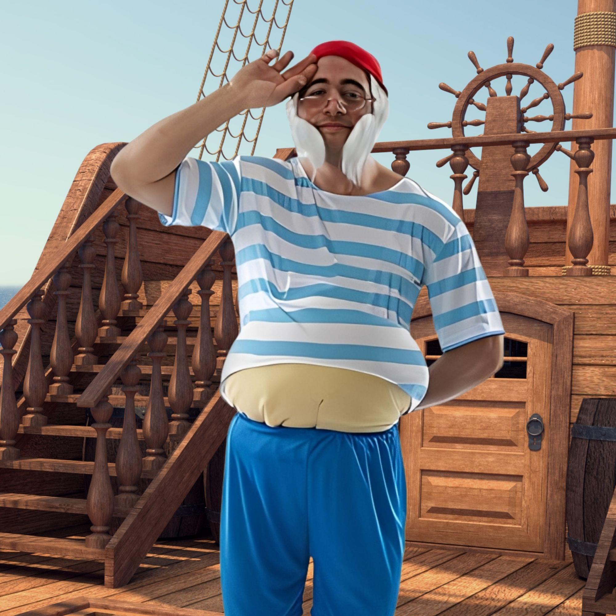 Tubby Pirate Adult Costume