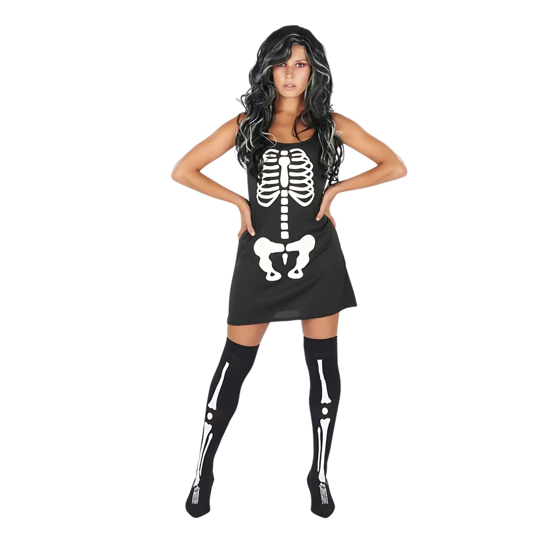 ladies skeleton dress Orion Costumes Skeleton Dress Adult Costume Small