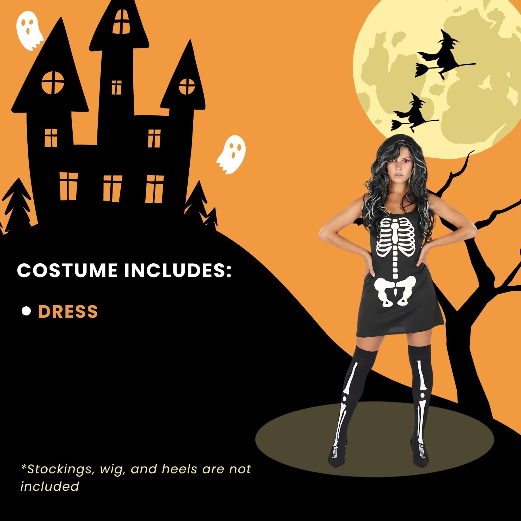 Skeleton Dress Adult Costume