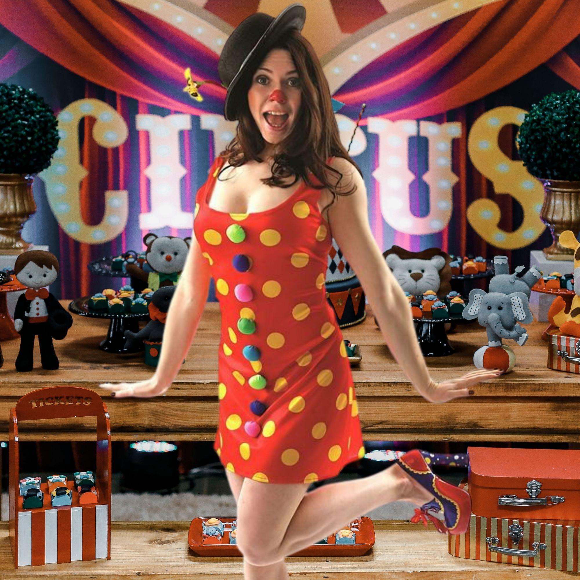Bonbon the Clown Dress Adult Costume