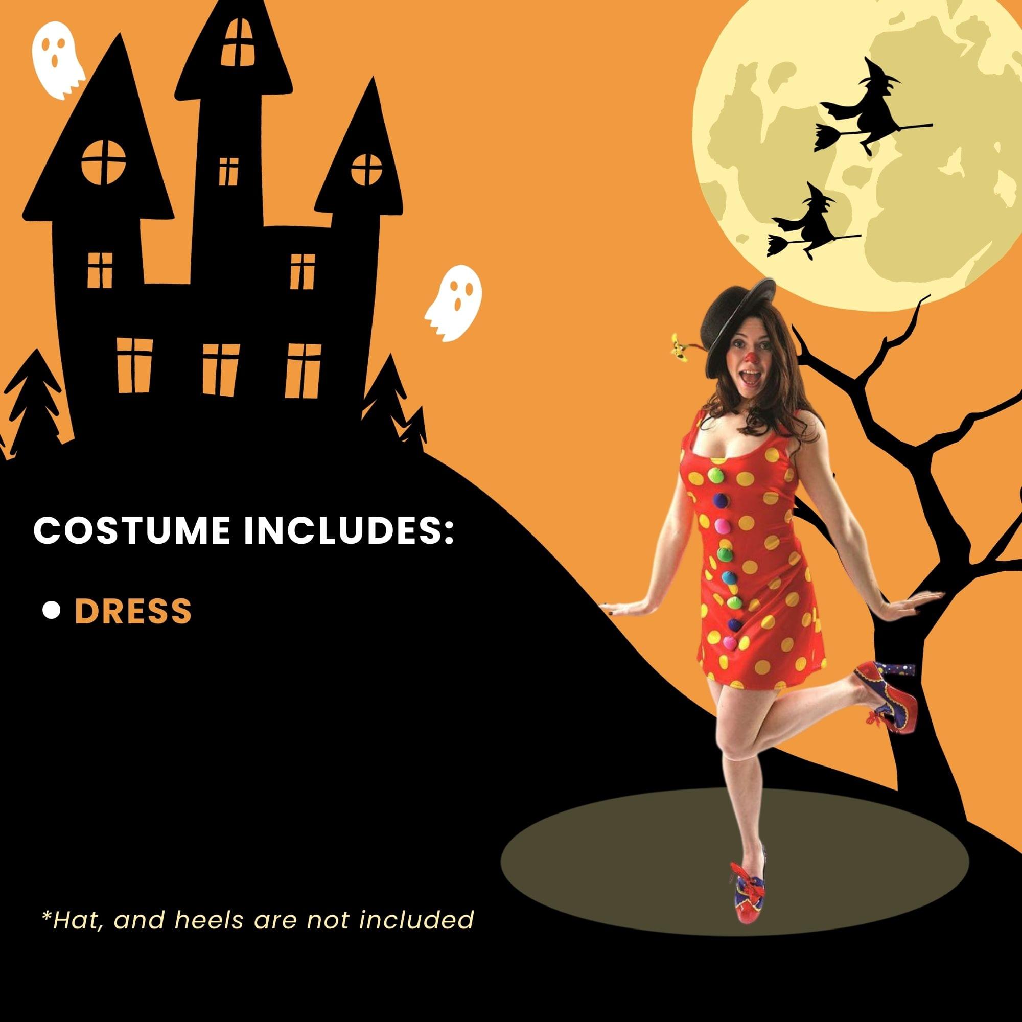 Bonbon the Clown Dress Adult Costume