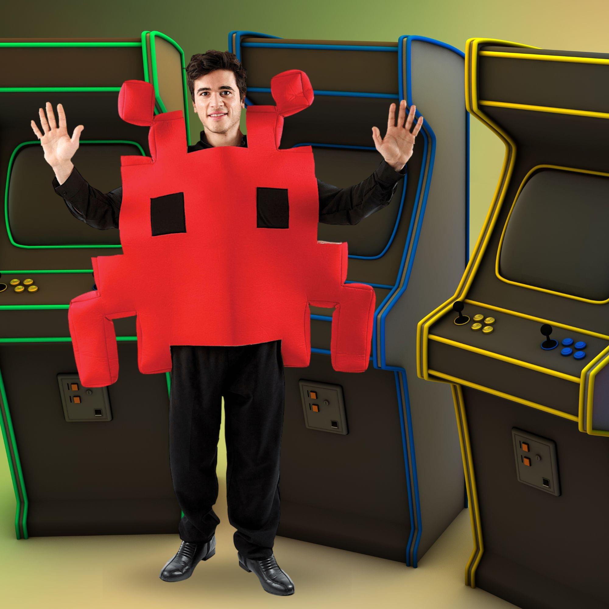Red Space Arcade Game Adult Costume