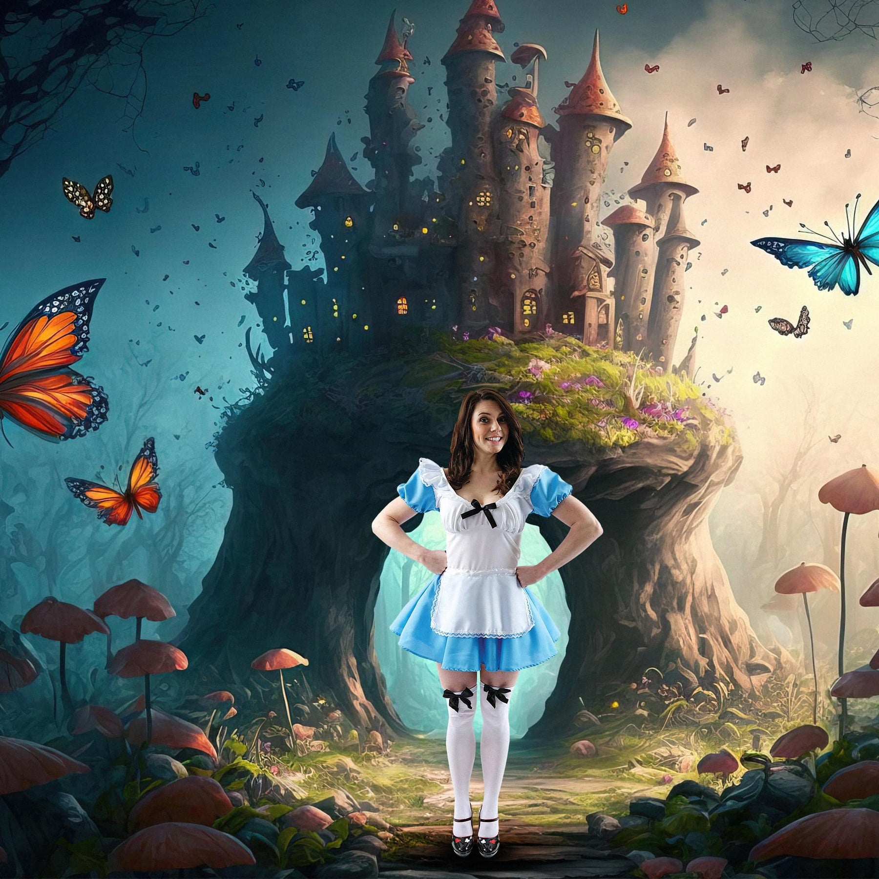 Adult Storybook Alice In Wonderland Costume Adult Storybook Alice In Wonderland Costume