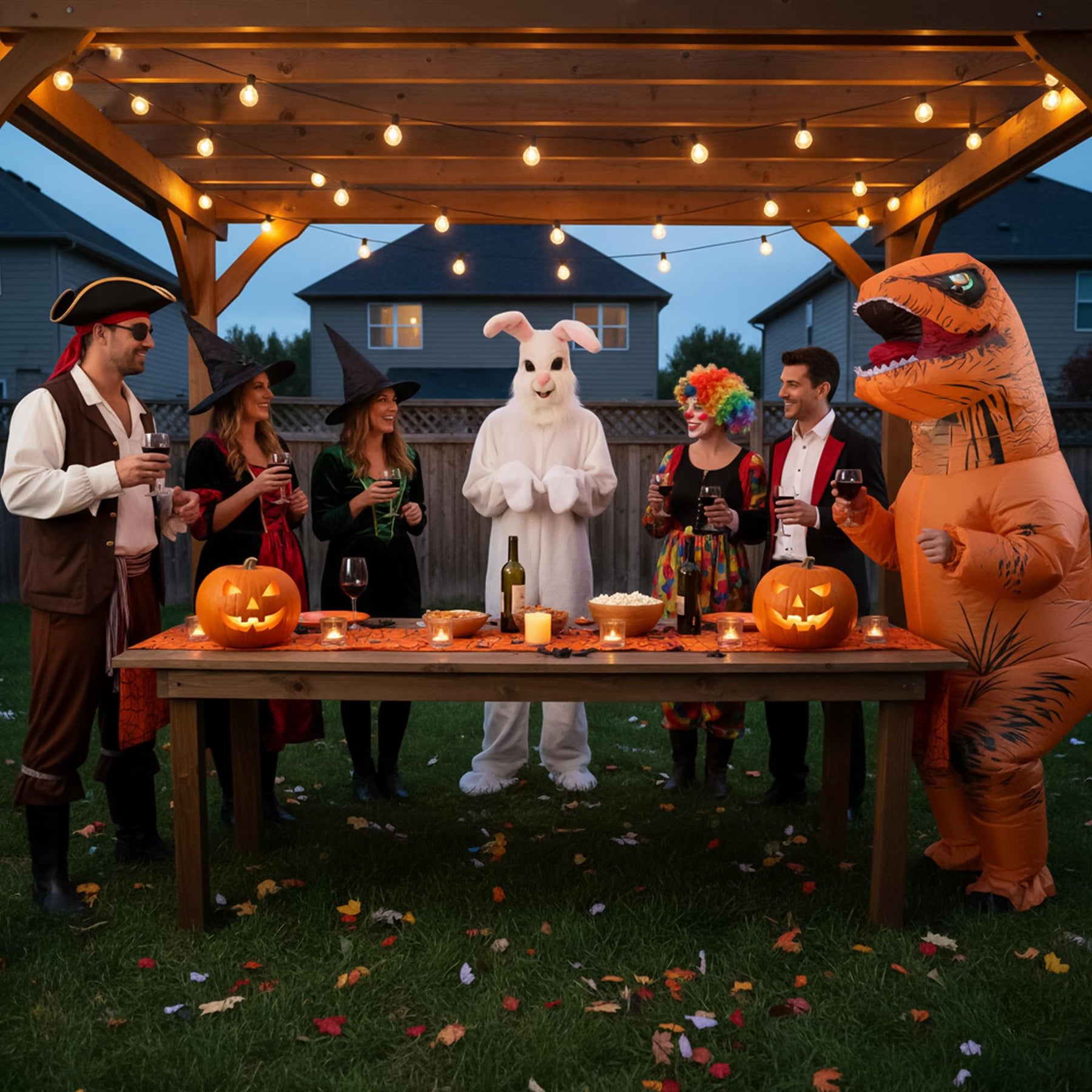 Fluffy Easter Bunny Adult Costume