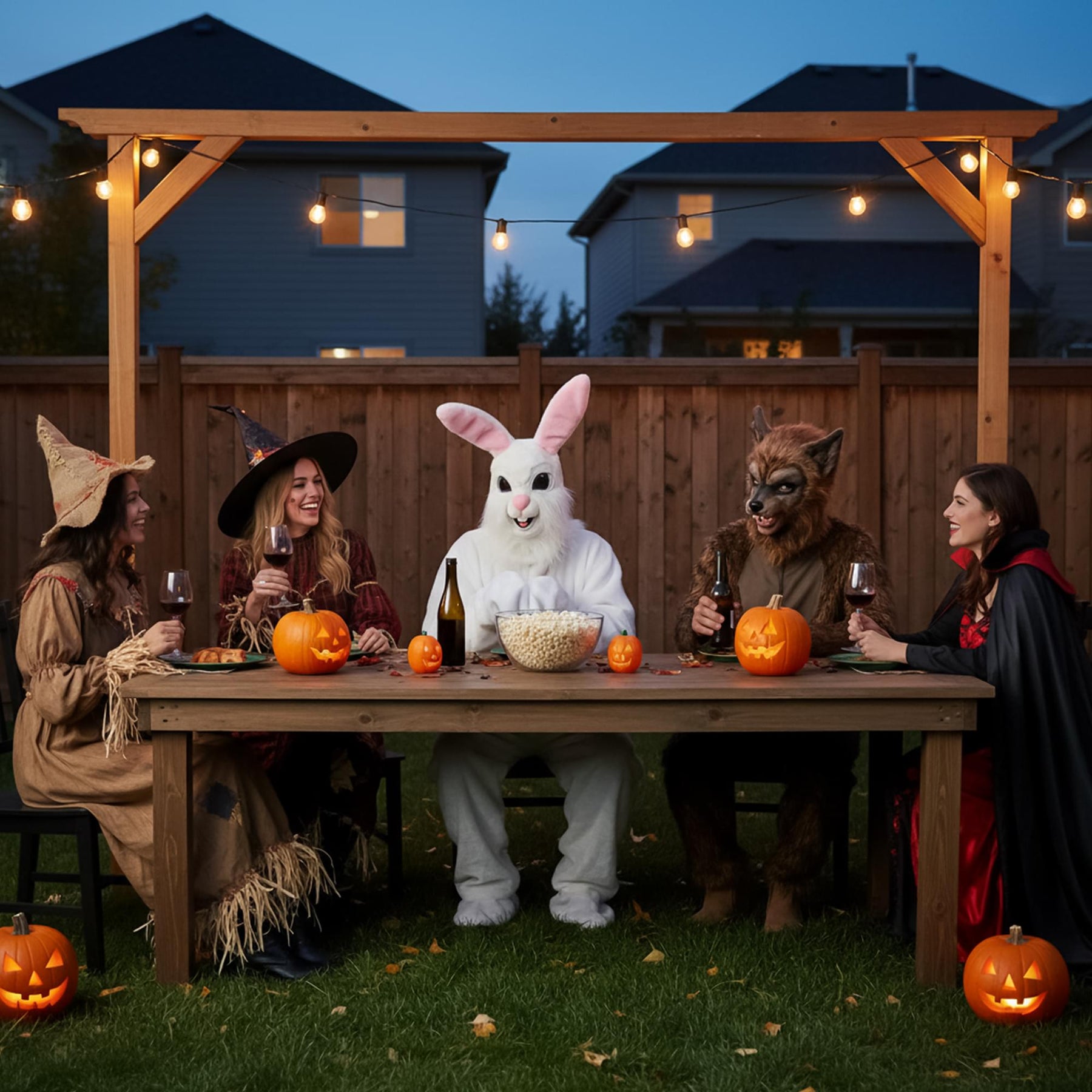 Fluffy Easter Bunny Adult Costume