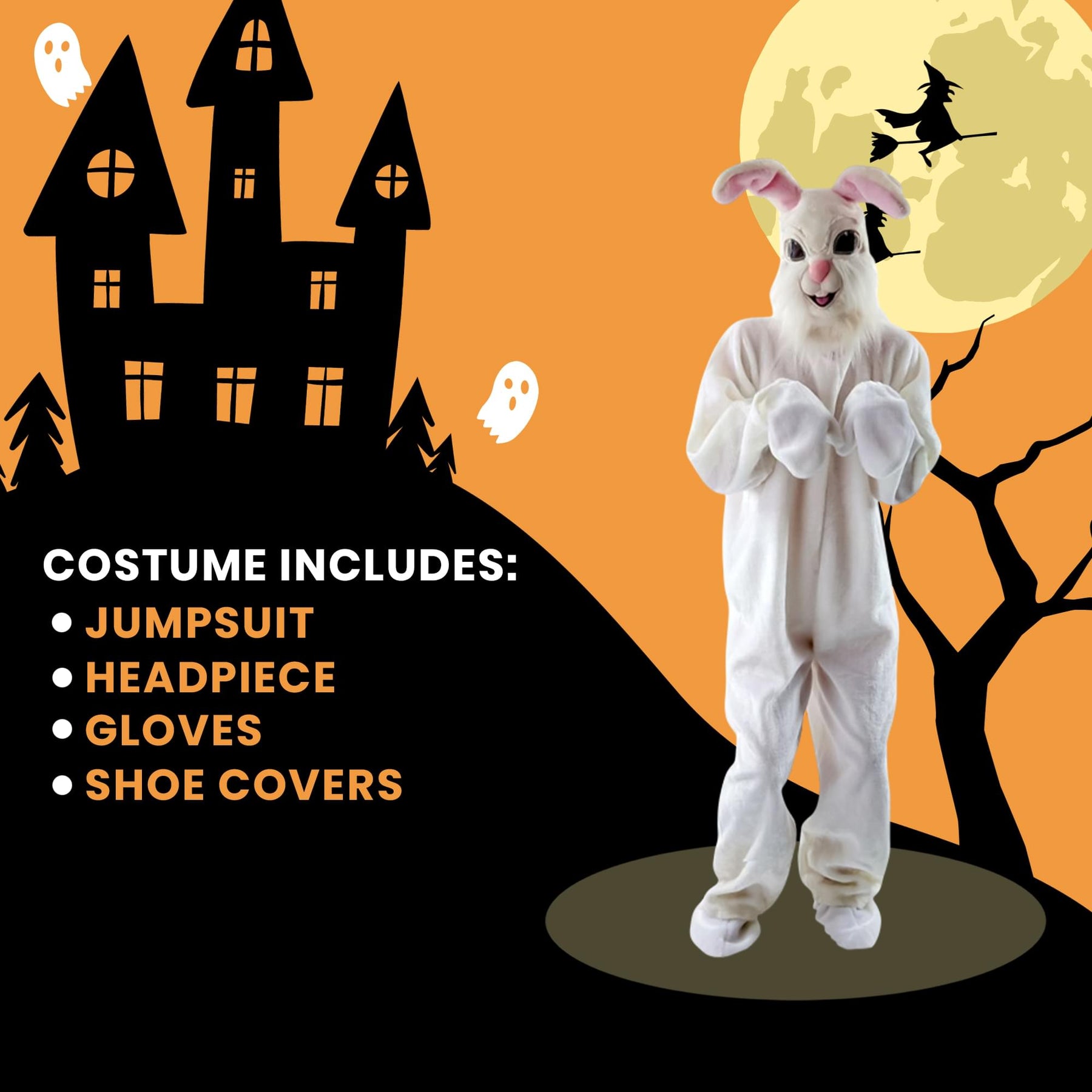 Fluffy Easter Bunny Adult Costume