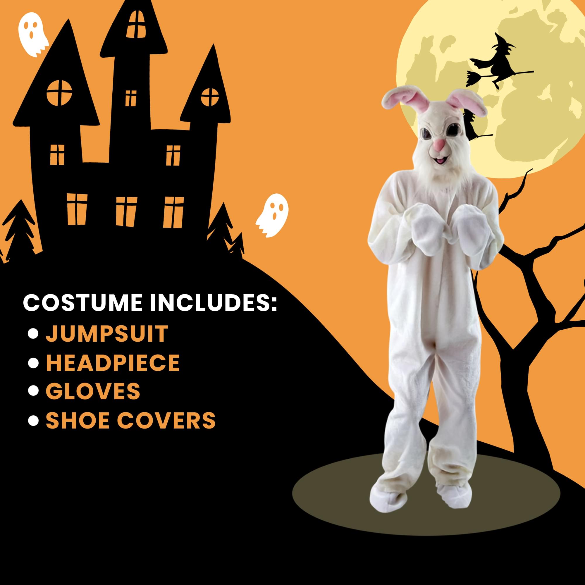 Fluffy Easter Bunny Adult Costume