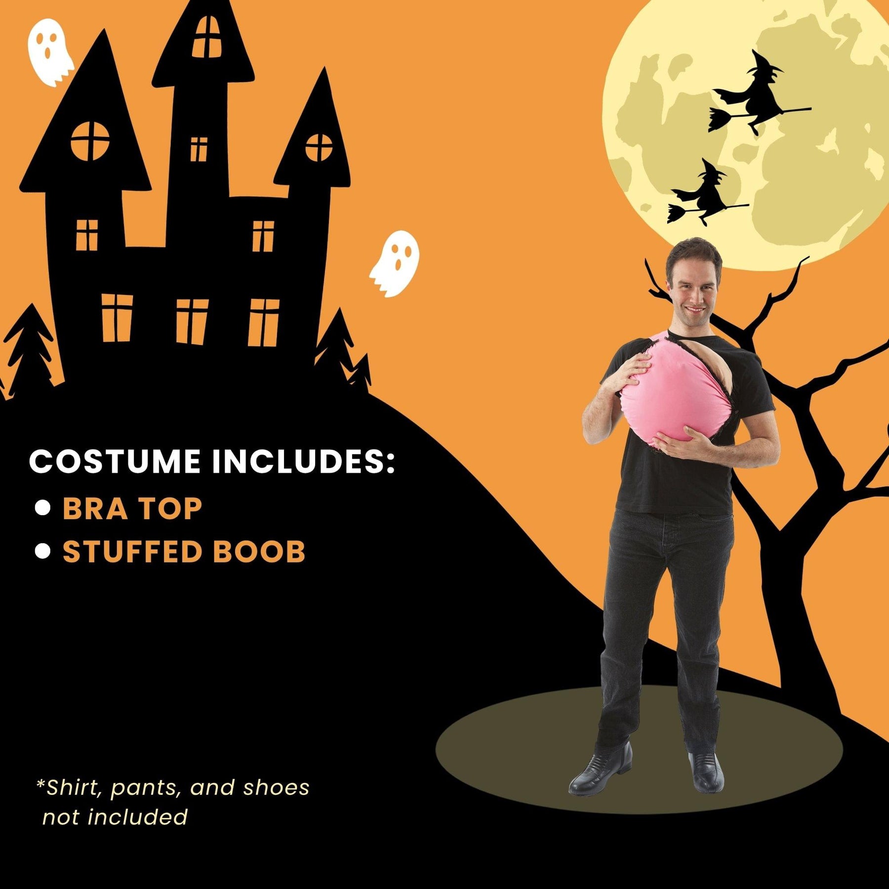 Bra and Boob Dress Adult Costume