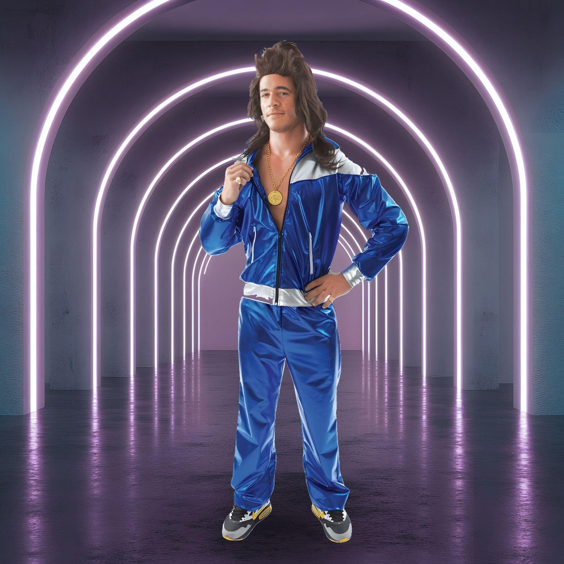 Men Shell Suit Standard Adult Costume