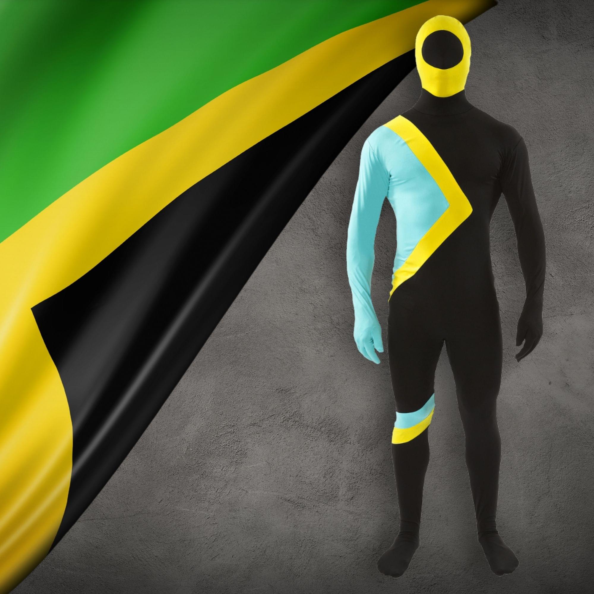 Jamaican Bobsleigh Adult Costume Skinsuit
