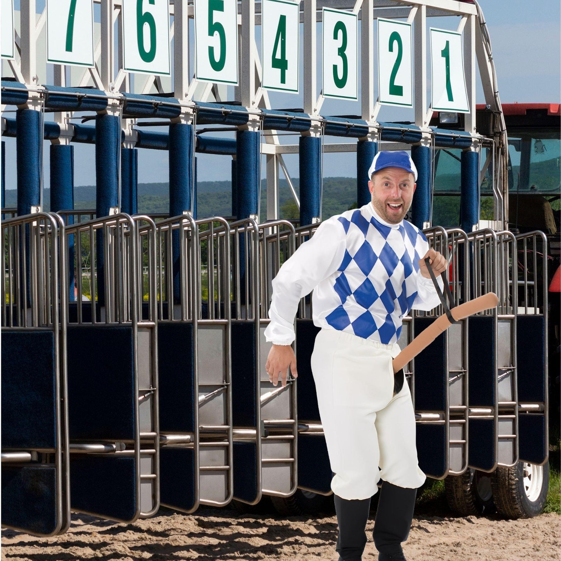 I LOVE FANCY DRESS Disfraz DE Jockey COSTUMA TEMATICO Rojo Y Purpura I LOVE FANCY DRESS Disfraz DE Jockey COSTUMA TEMATICO Rojo Y Purpura