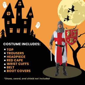 Knight Crusader Adult Costume One Size