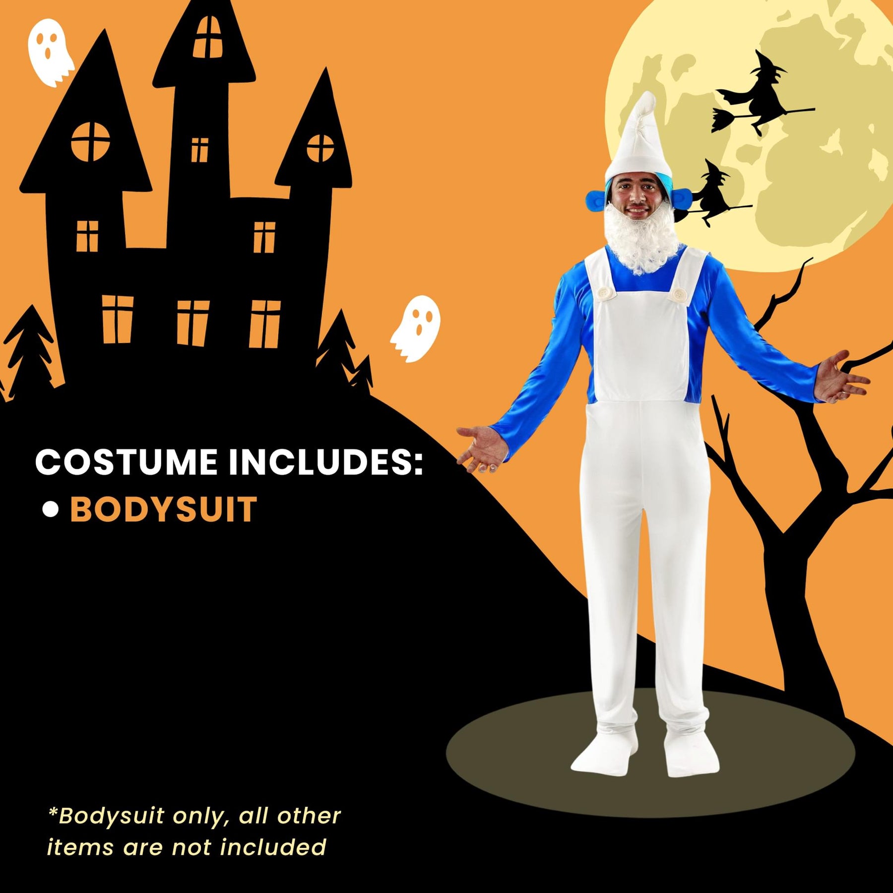 Blue Gnome Adult Costume