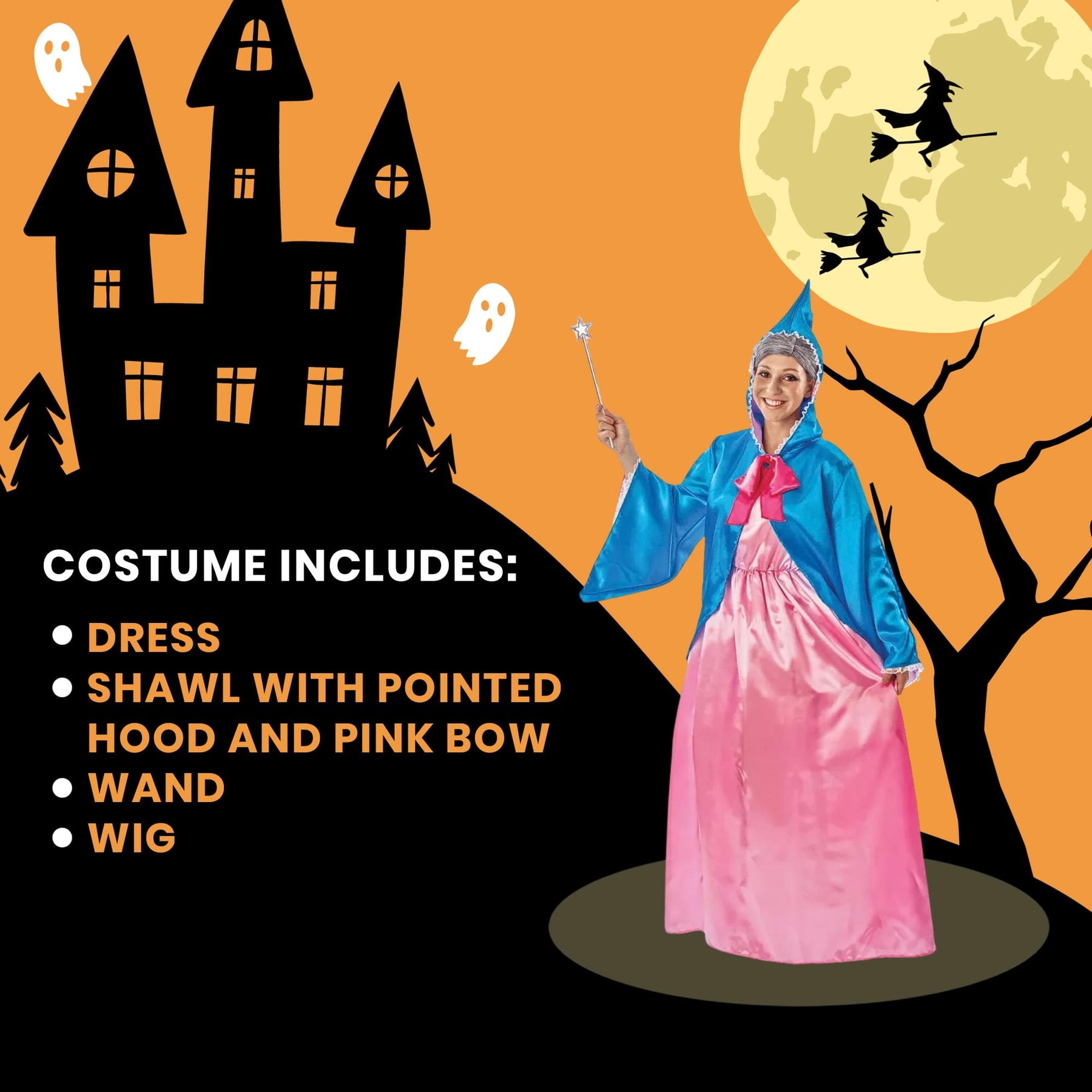 Orion Costumes Magical Fairy Godmother Adult Costume | Large Orion Costumes Magical Fairy Godmother Adult Costume | Large