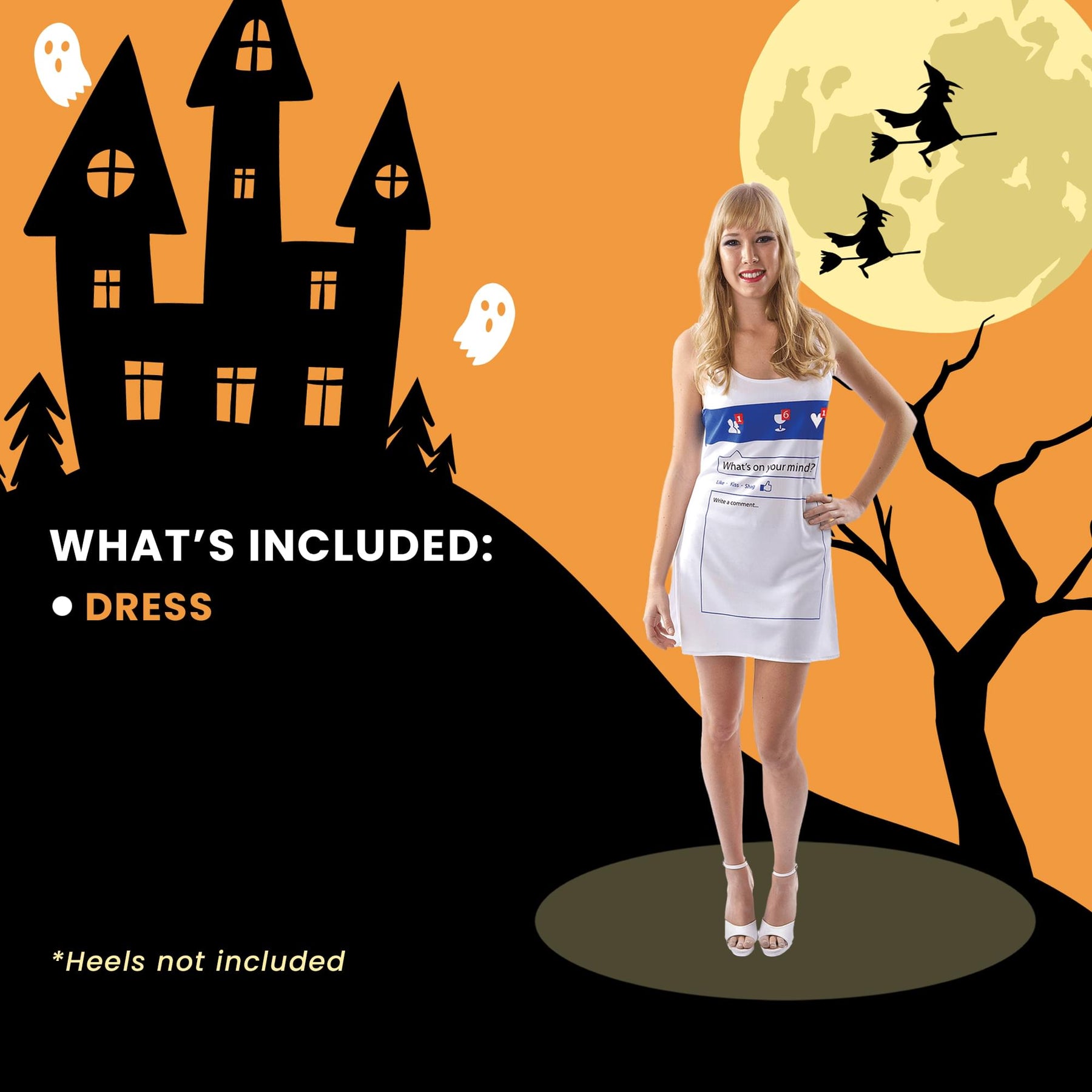 Social Network Dress Adult Costume