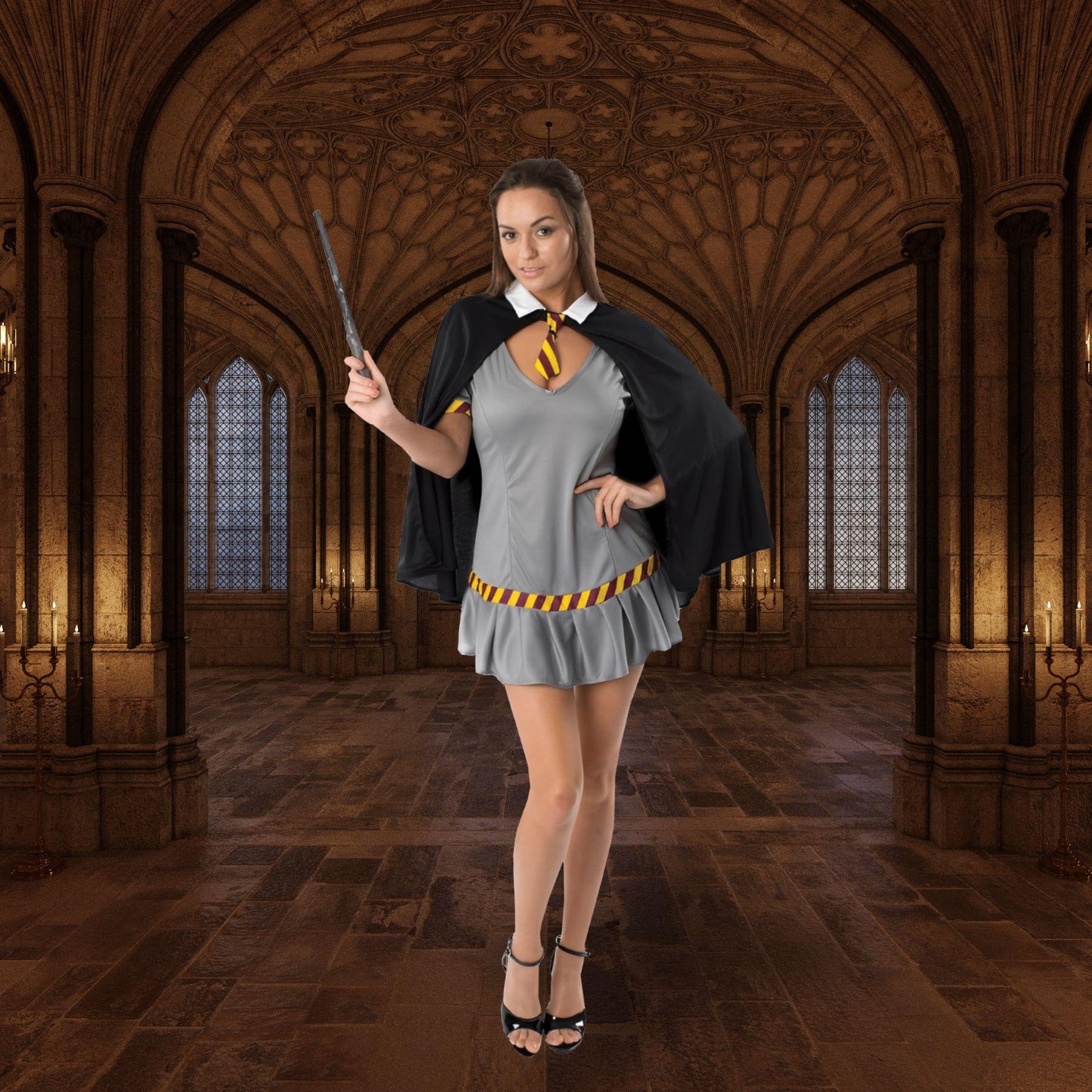 Wizard Schoolgirl Dress Adult Costume