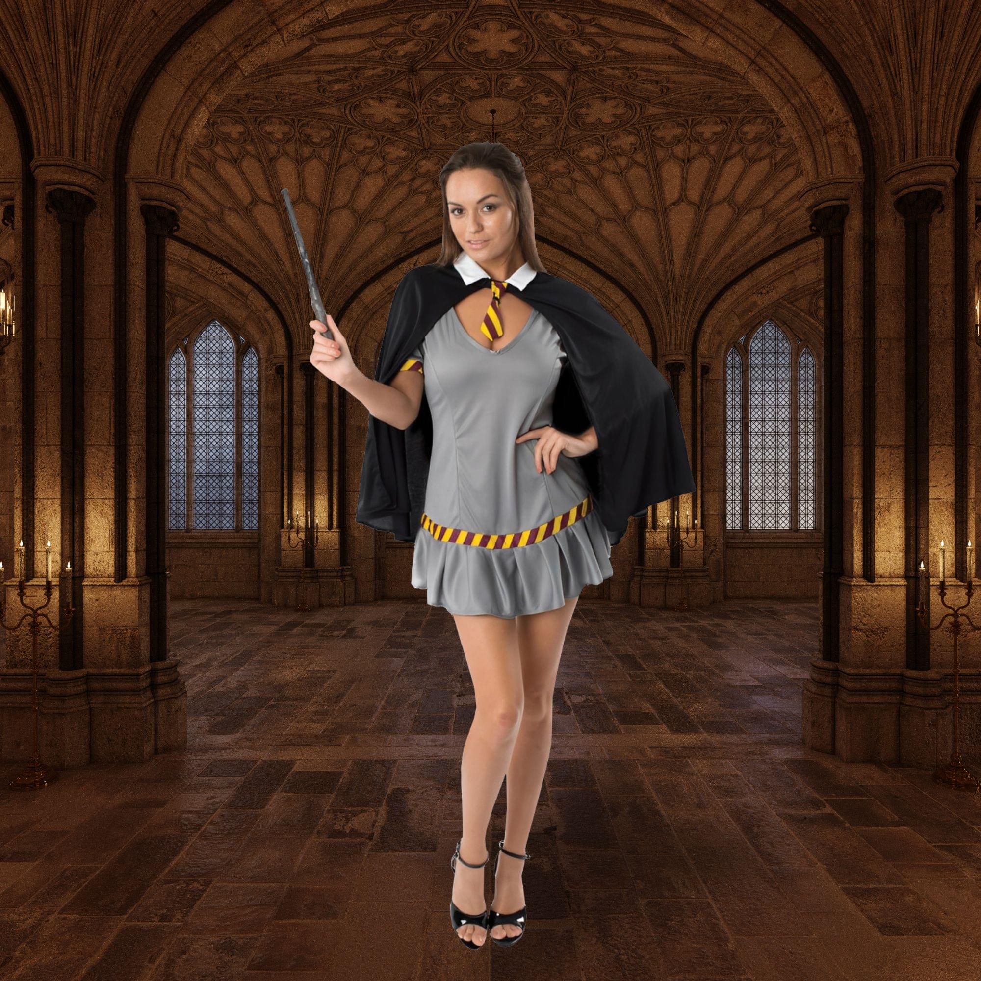 Wizard Schoolgirl Dress Adult Costume