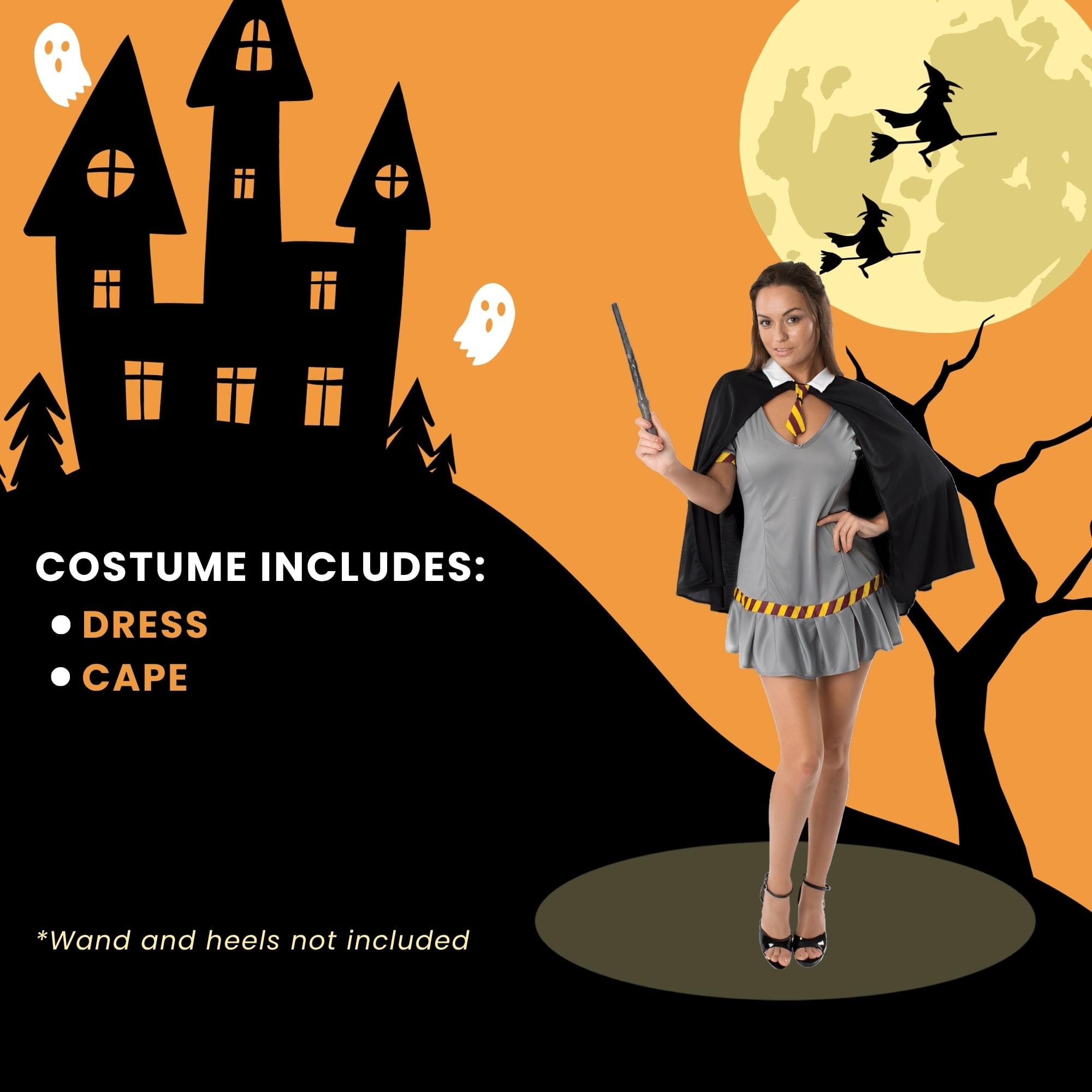 Wizard Schoolgirl Dress Adult Costume