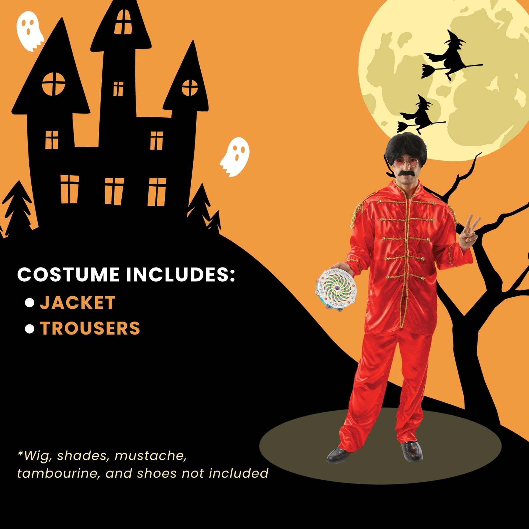 Lonely Hearts Band - Red Adult Costume