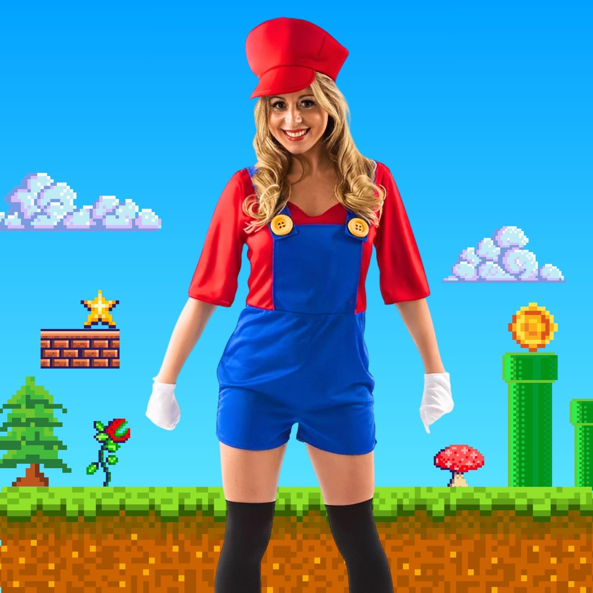 Female Super Plumber Adult Costume