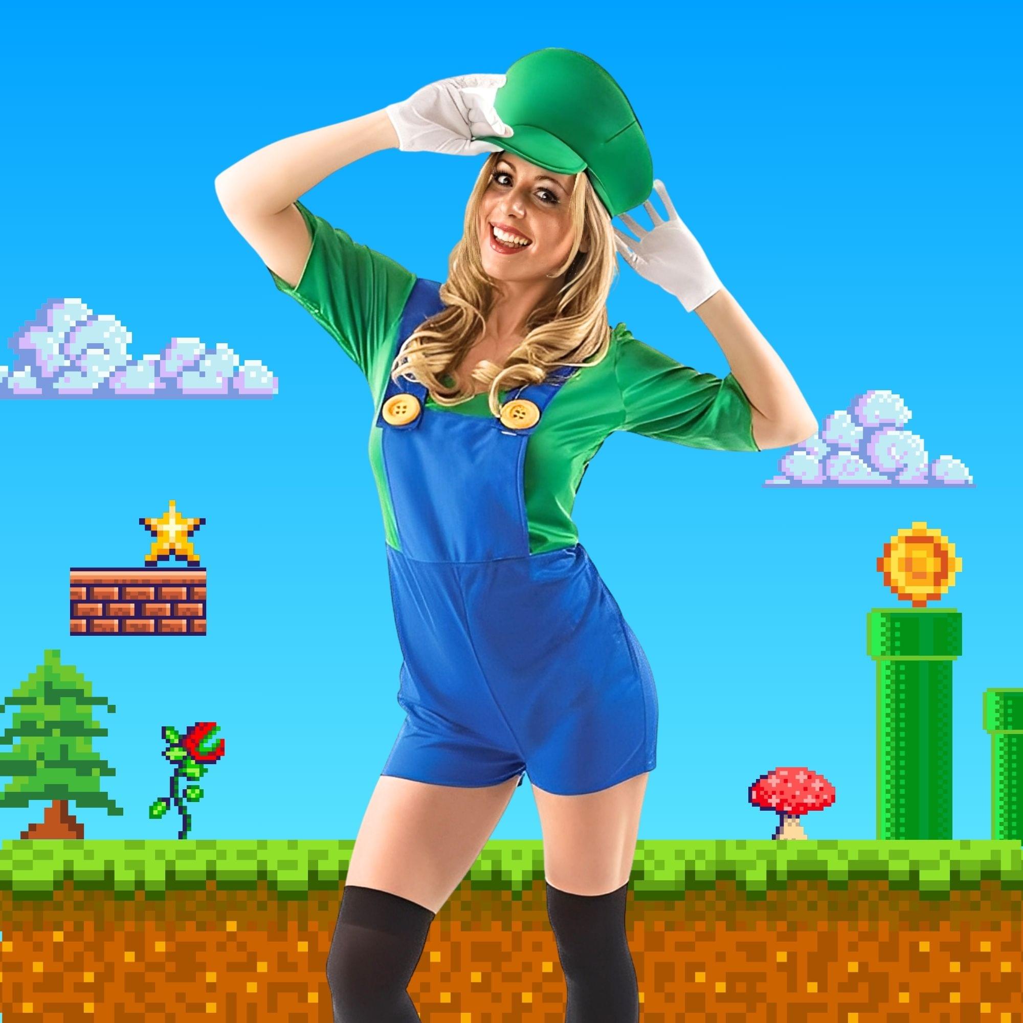 Female Super Plumber Mate Adult Costume
