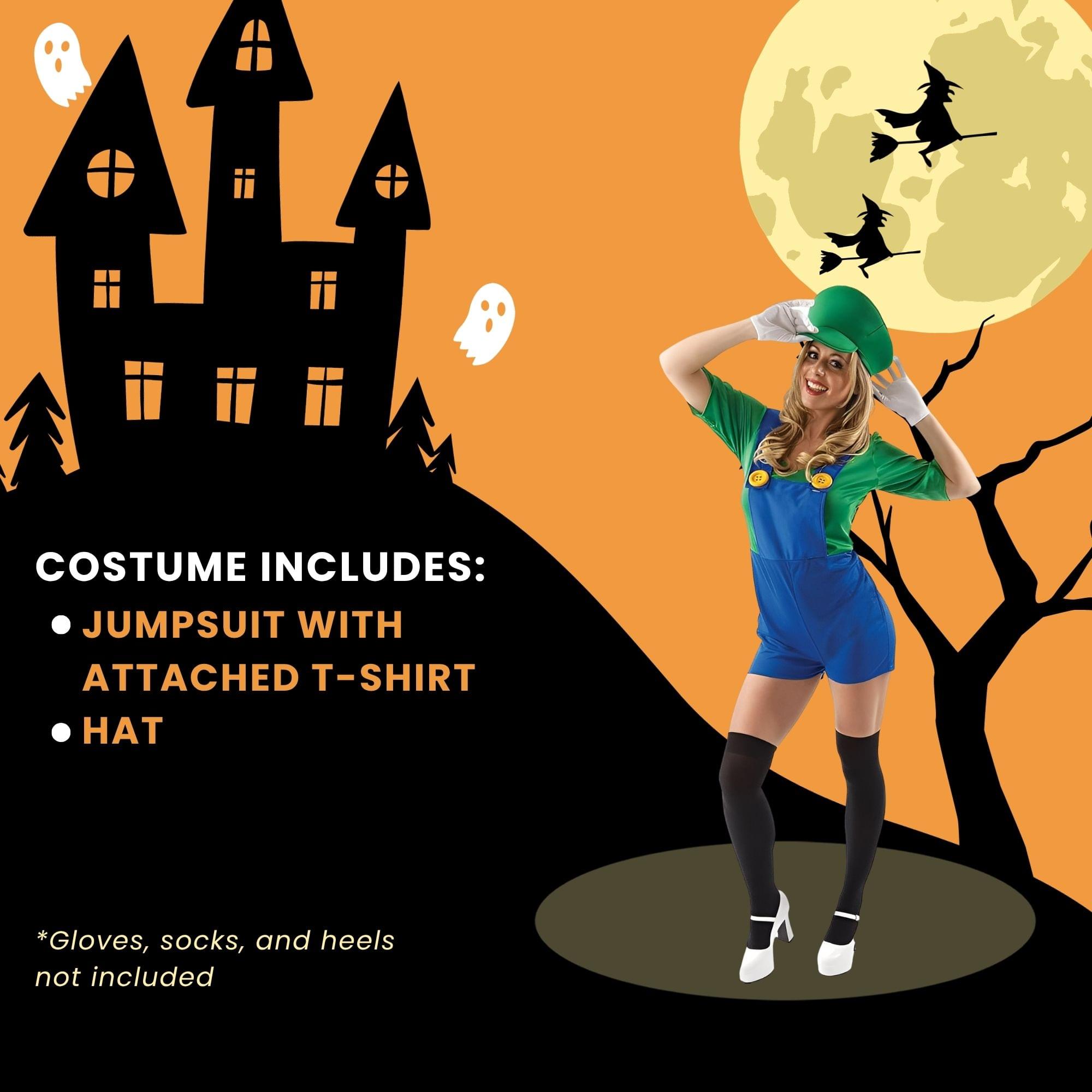 Female Super Plumber Mate Adult Costume