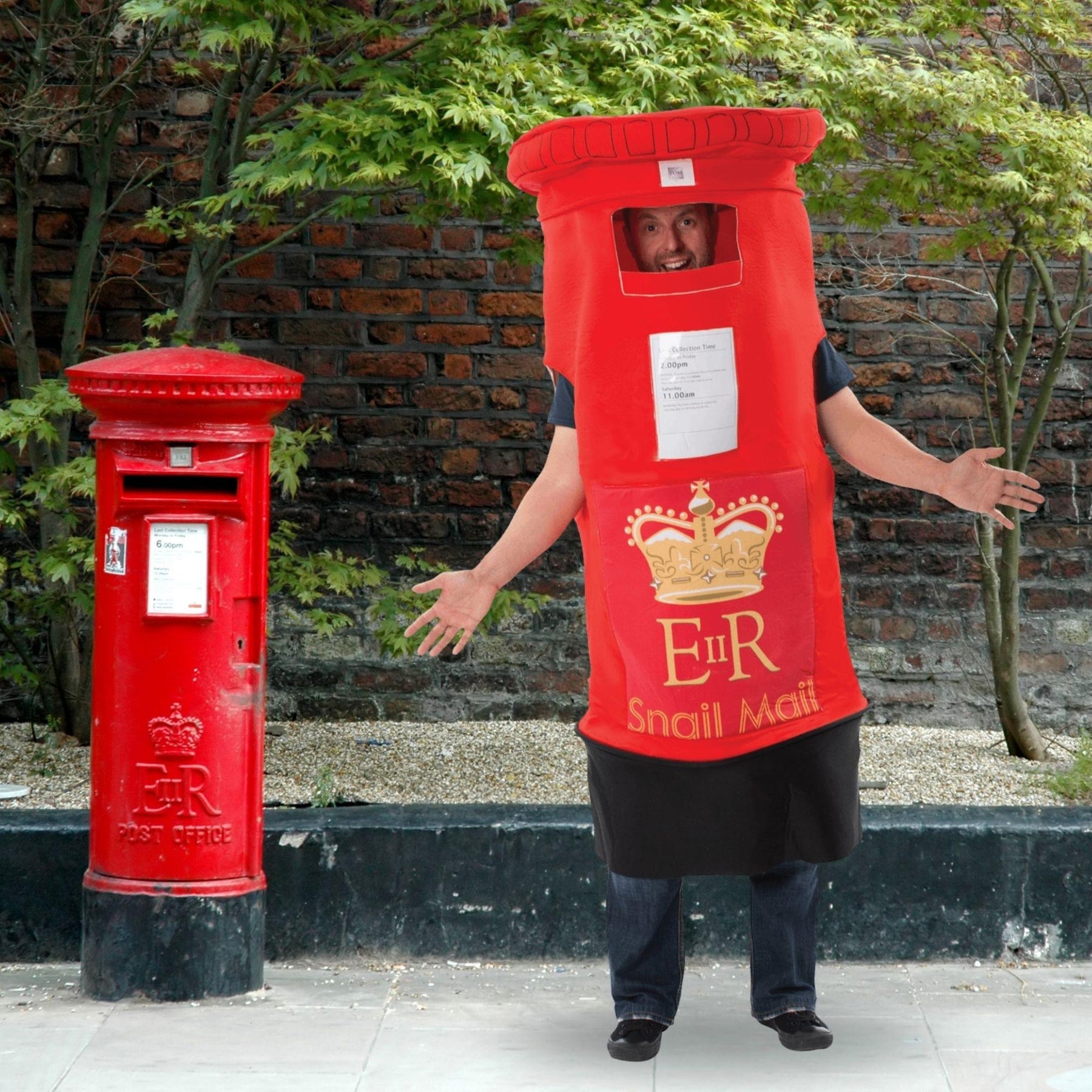 Postbox Dress Adult Costume