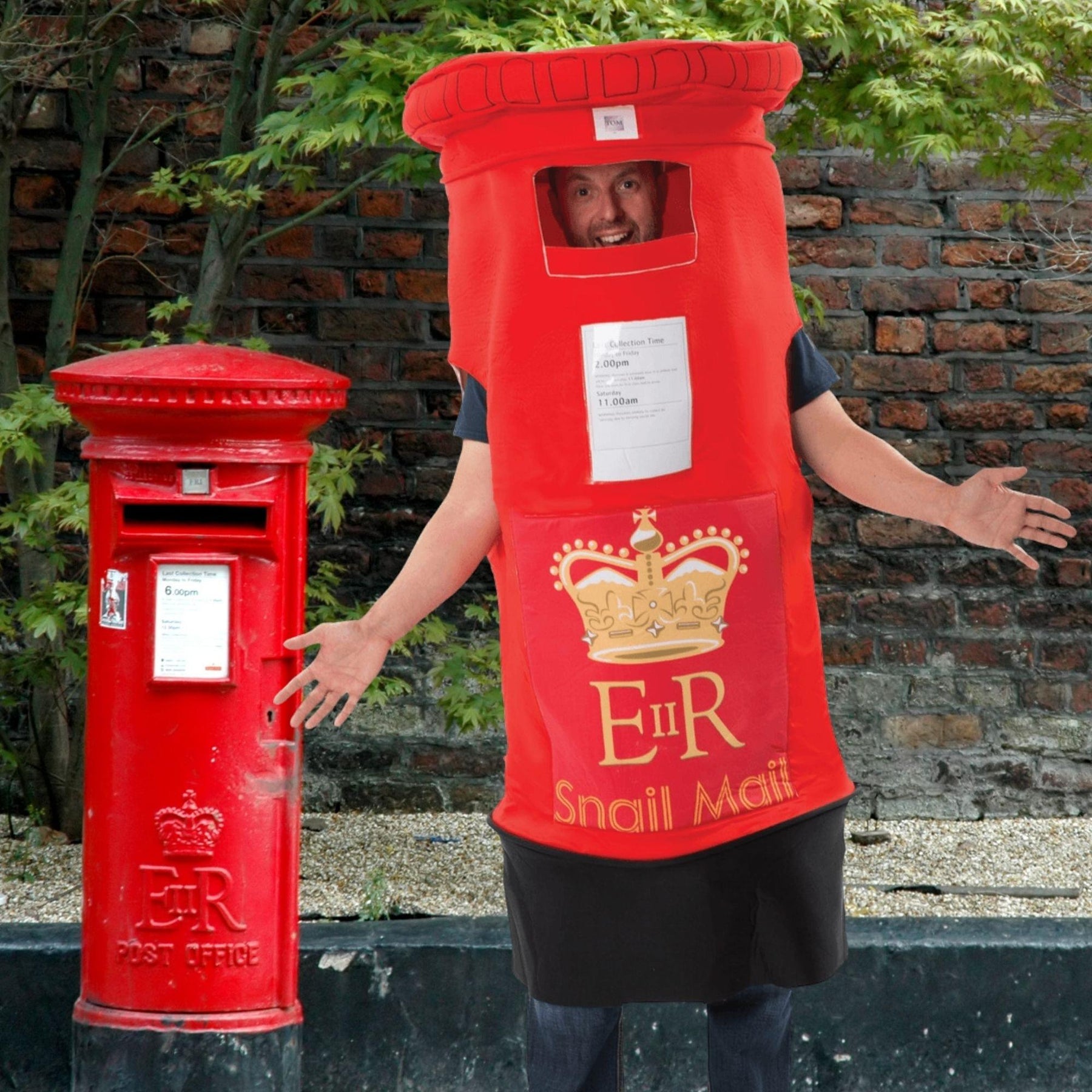 Postbox Dress Adult Costume