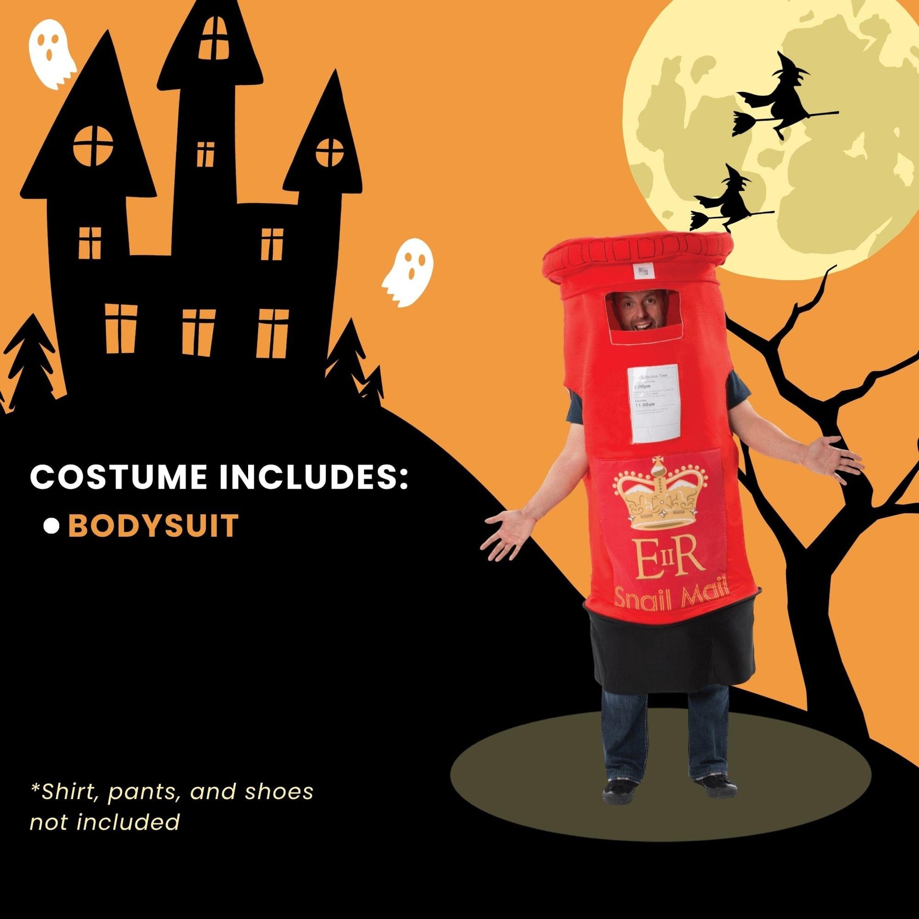 Postbox Dress Adult Costume