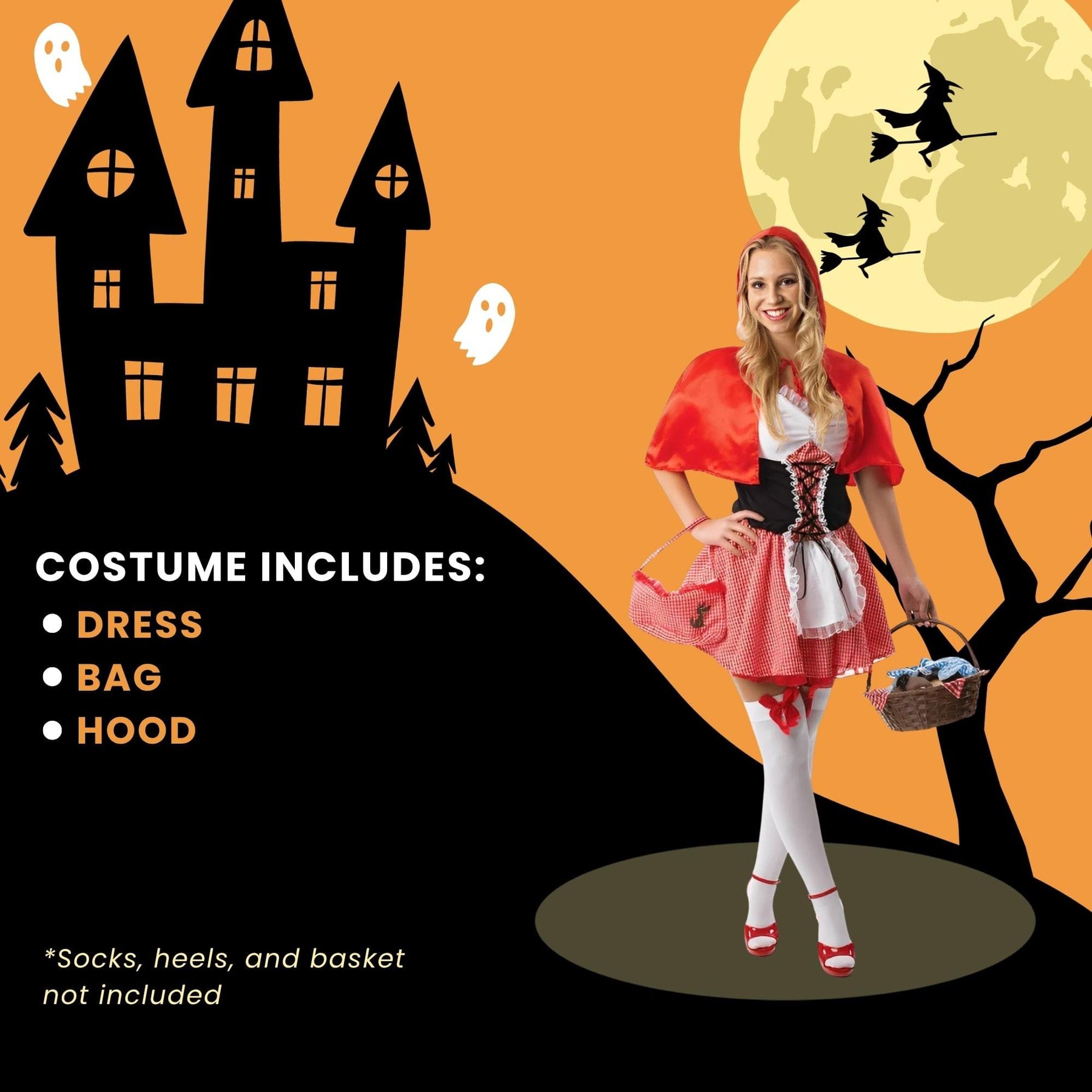 Little Red Riding Hood Dress Adult Costume