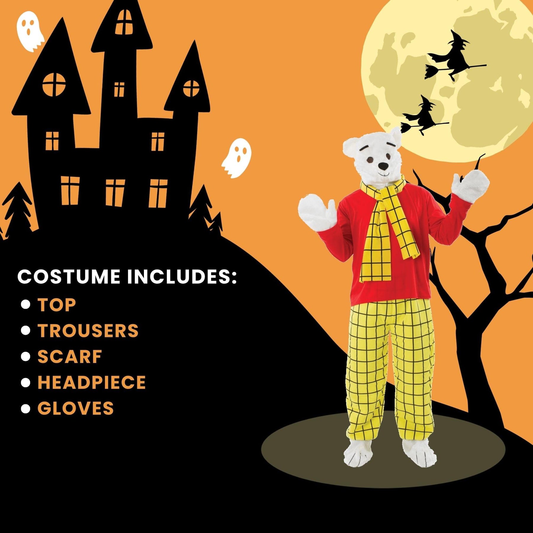 Cartoon Bear Adult Costume