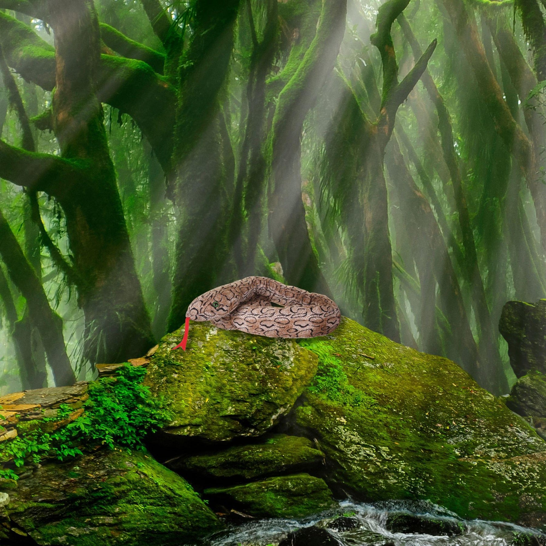 Stuffed Toy Snake Adult Costume Accessory