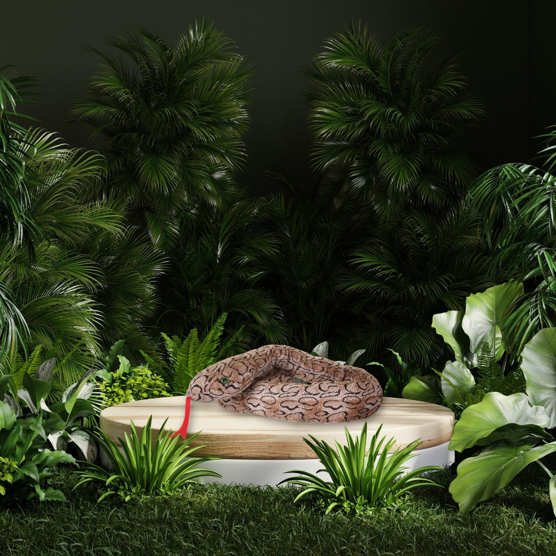 Stuffed Toy Snake Adult Costume Accessory