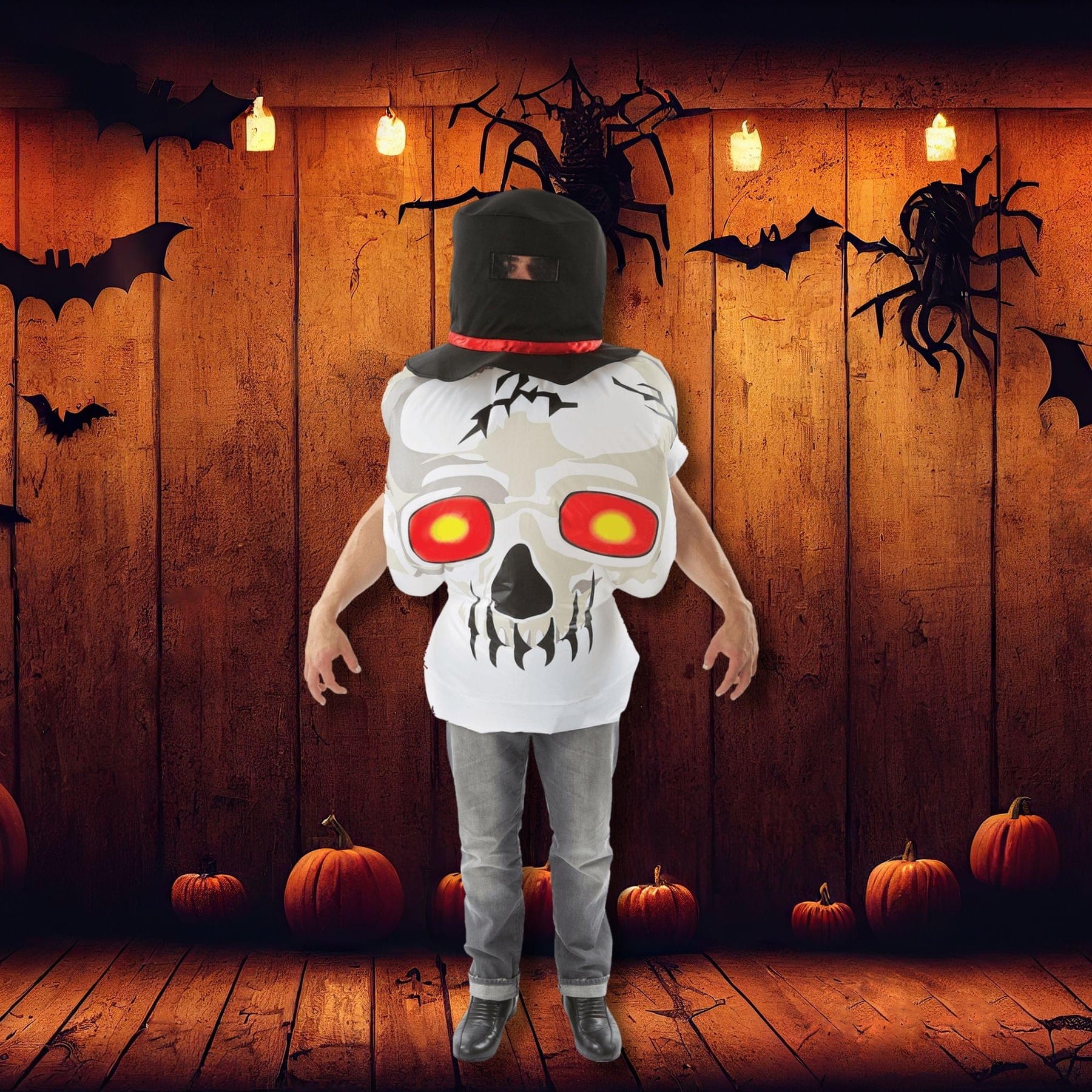 Inflatable Skull Adult Costume