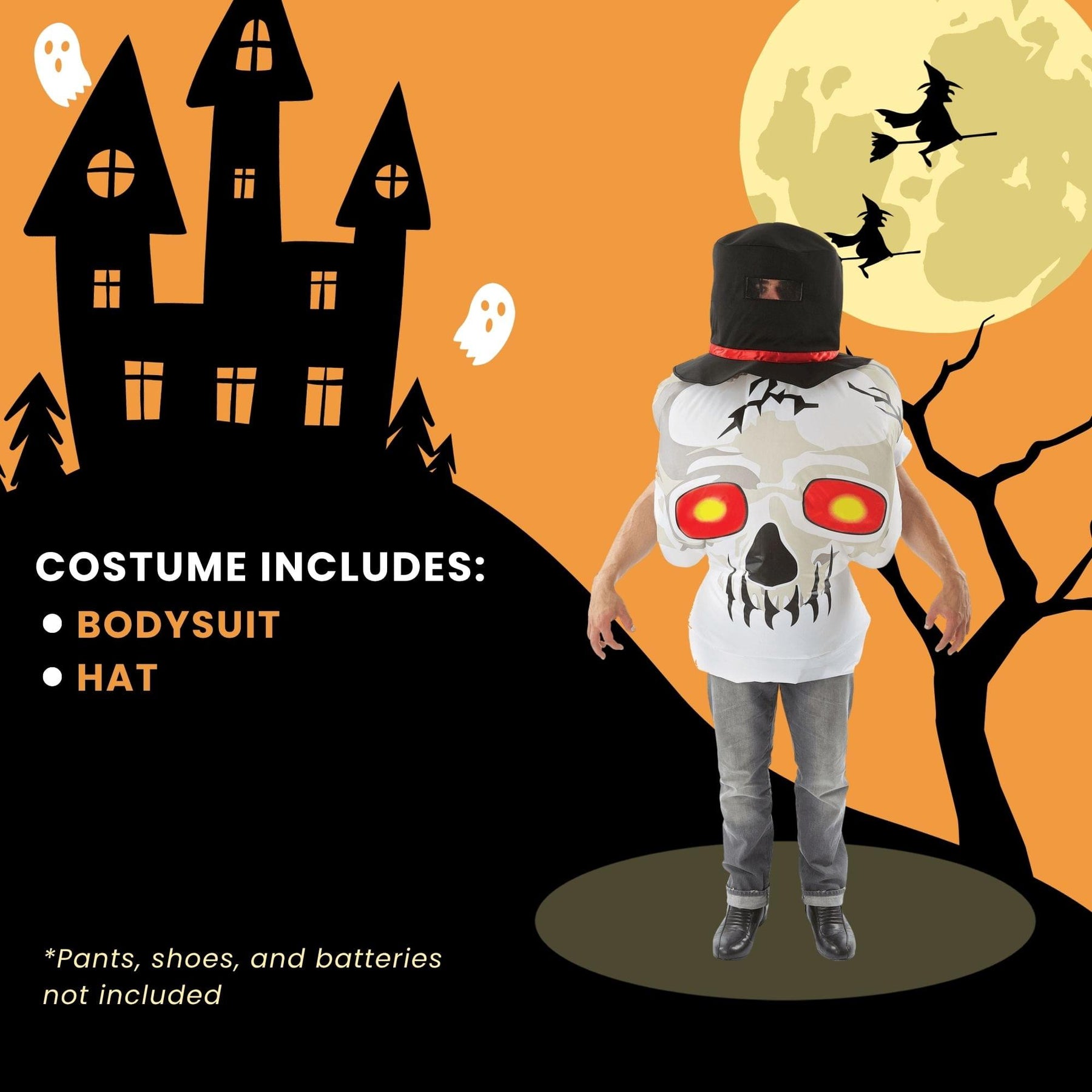 Inflatable Skull Adult Costume