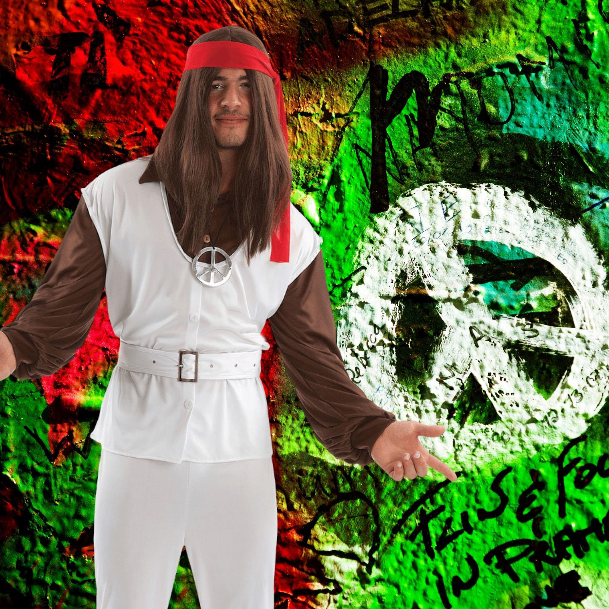 Polyester Paul Hippie Adult Costume