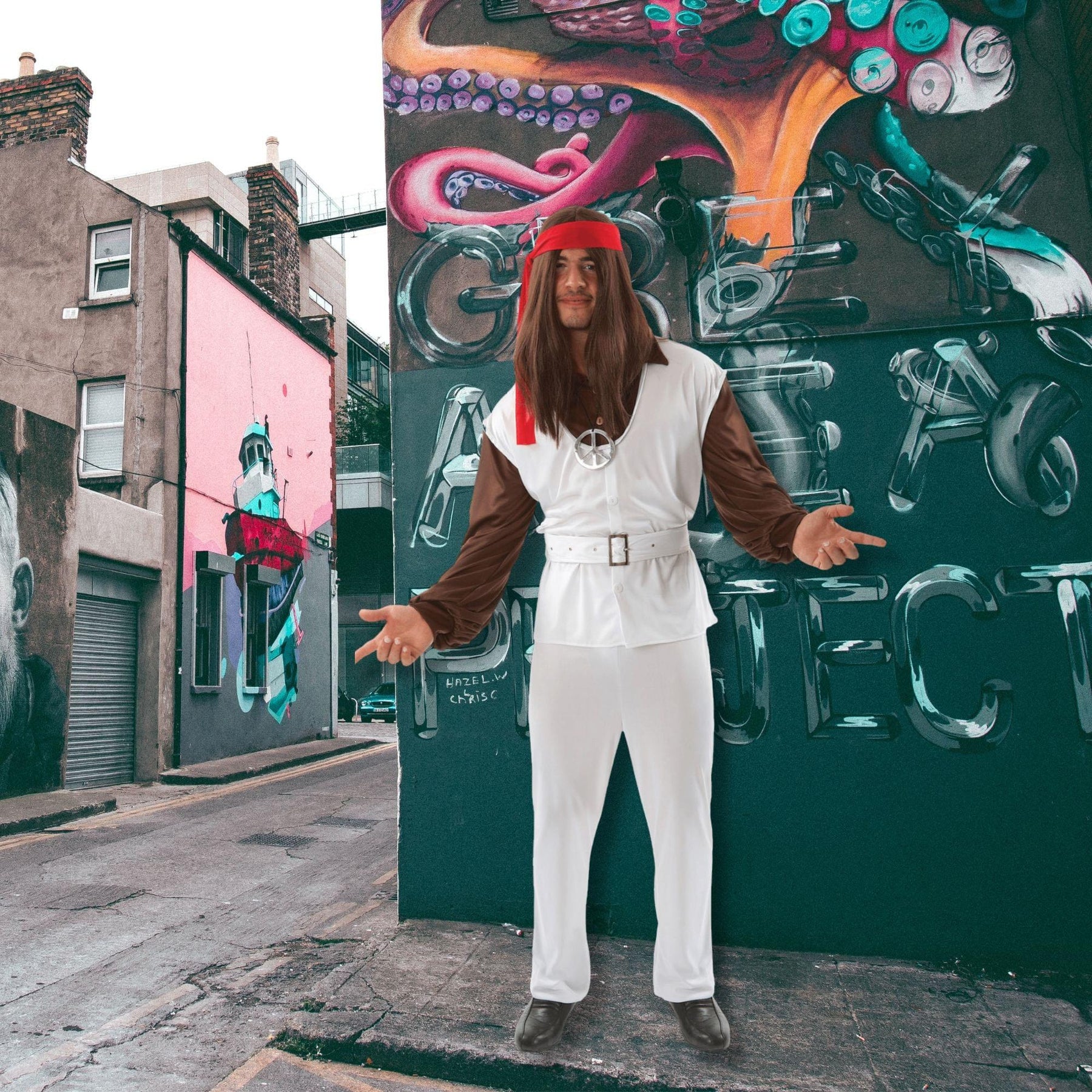 Polyester Paul Hippie Adult Costume