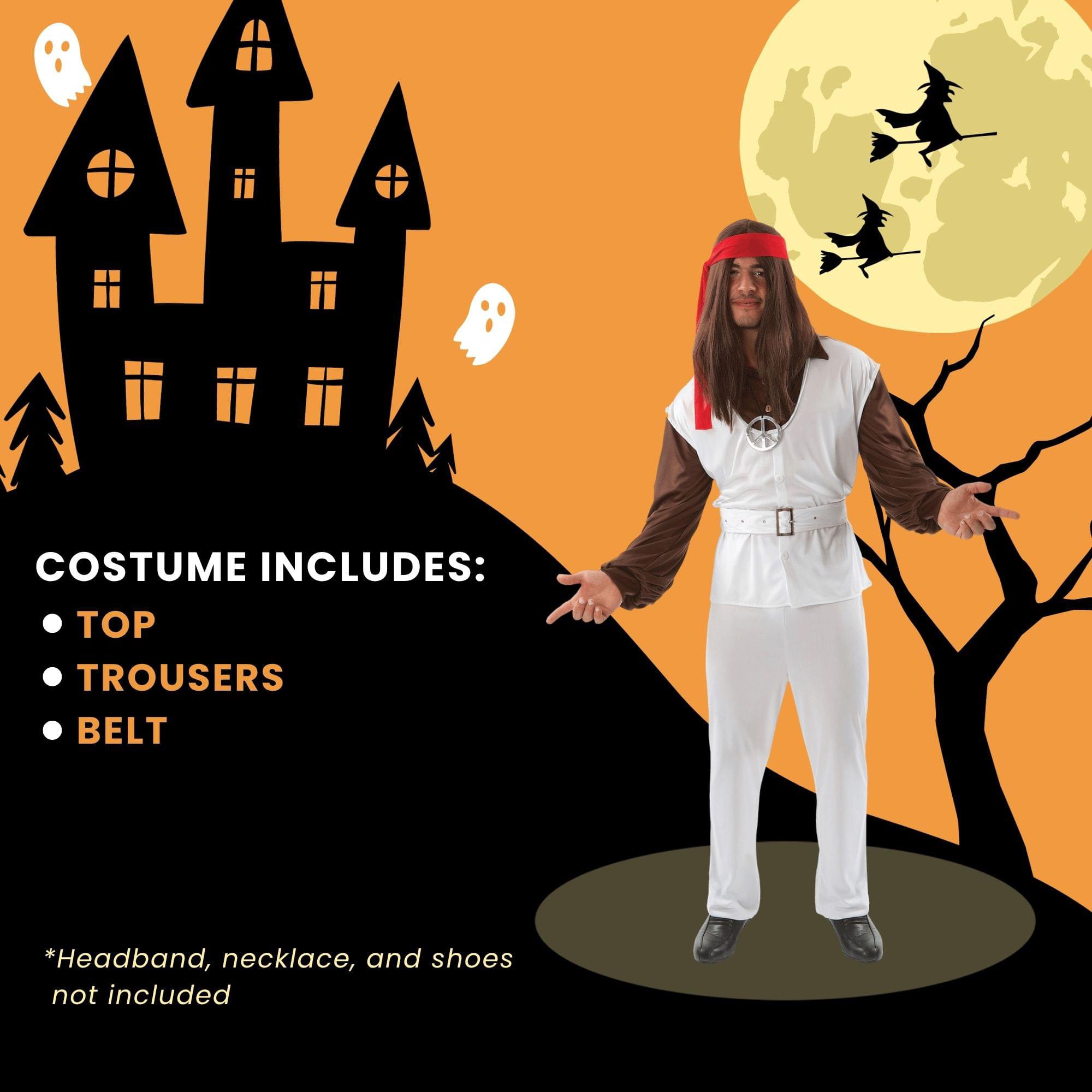 Polyester Paul Hippie Adult Costume