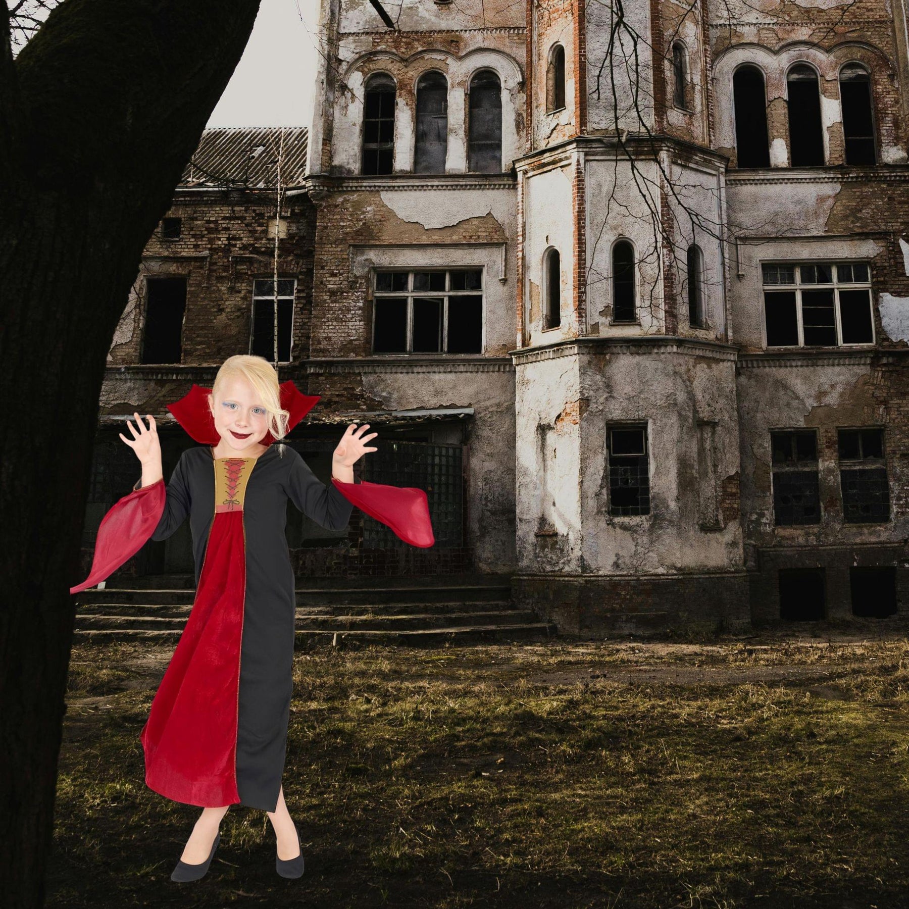 Gothic Vampiress Child Costume