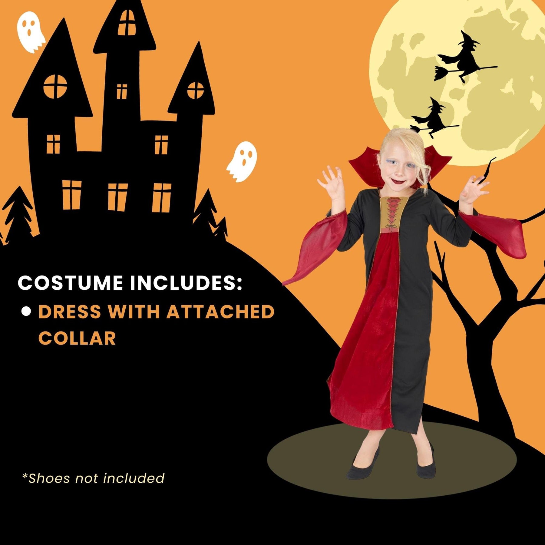 Gothic Vampiress Child Costume