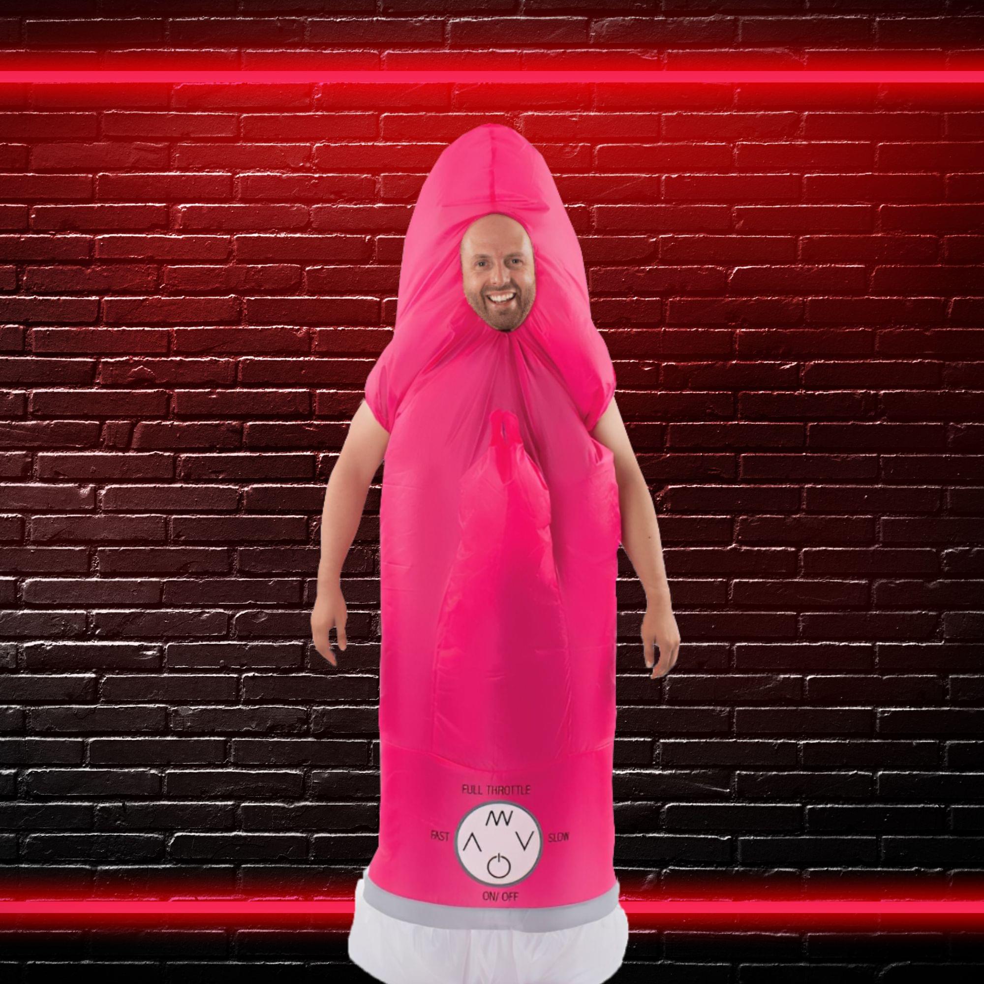 Inflatable Rabbit Vibrator Dress Adult Costume