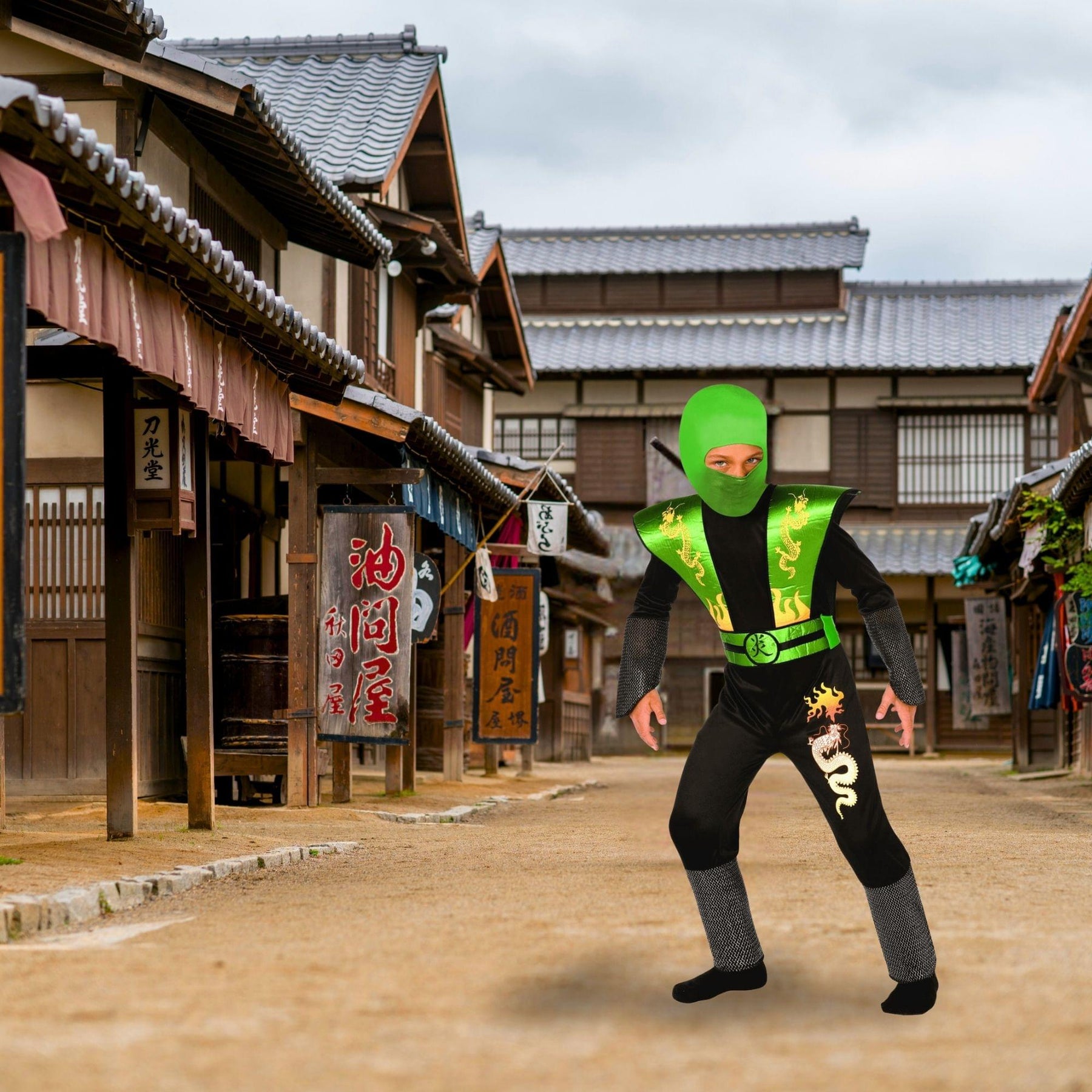 Green Ninja Warrior Dress Age: Years Child Costume